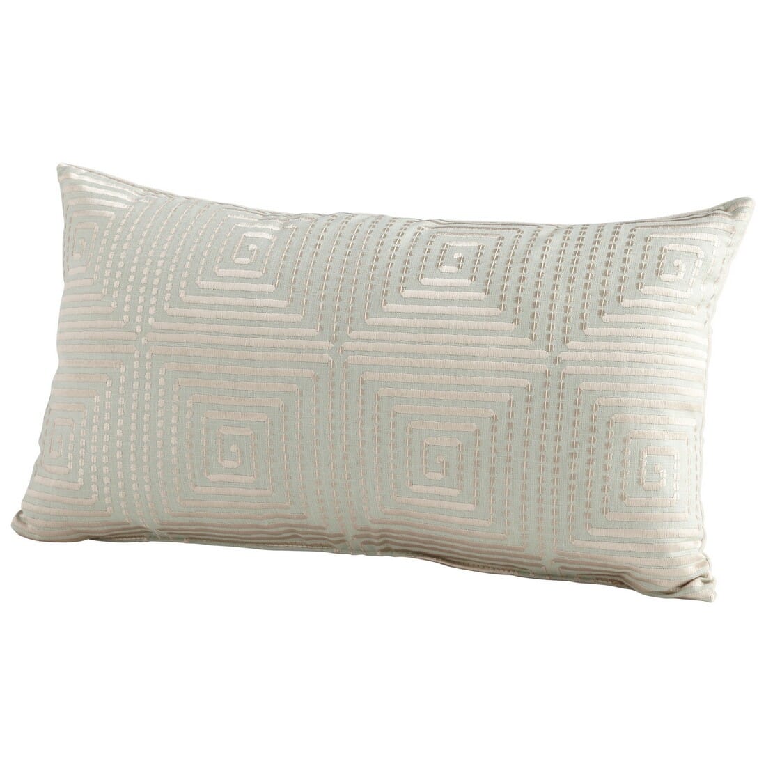 Cyan Design Harlequin Shine 24" Pillow in Sage Green