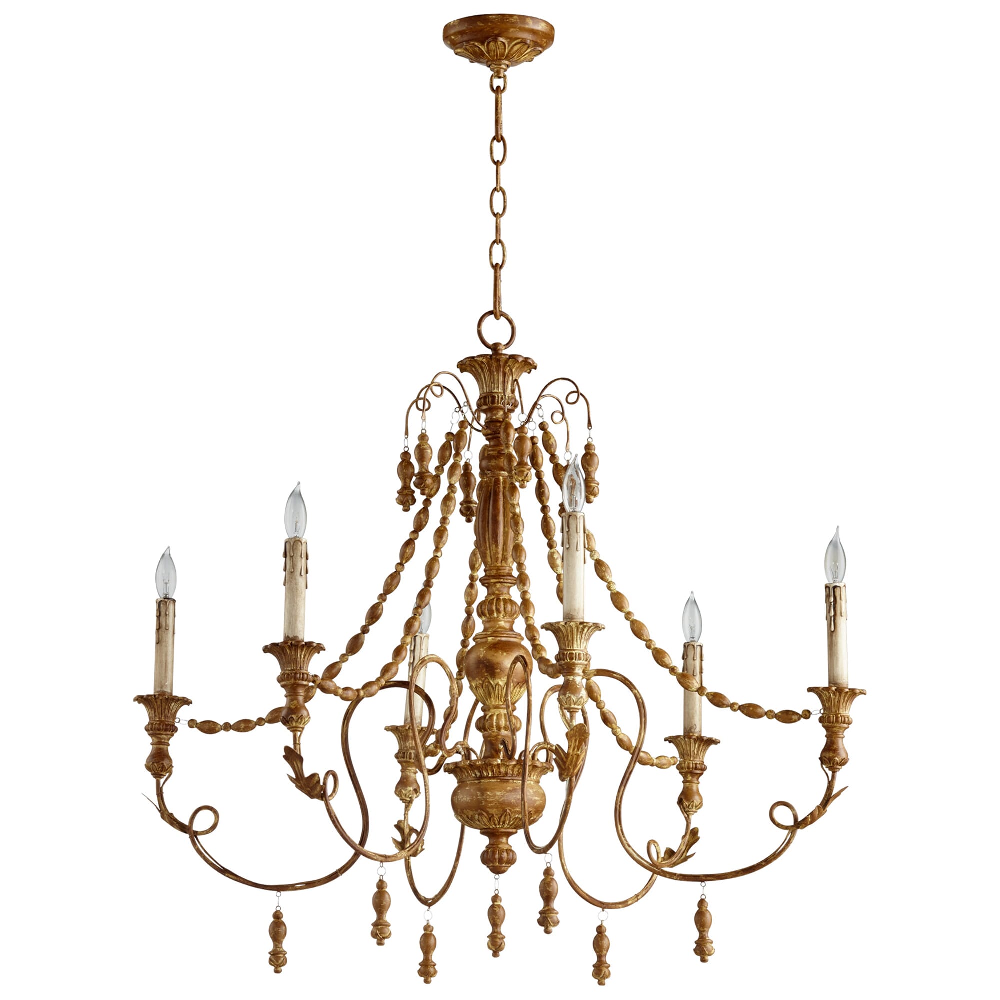 Cyan Design Lyon 6-Light French Country Chandelier in French Umber