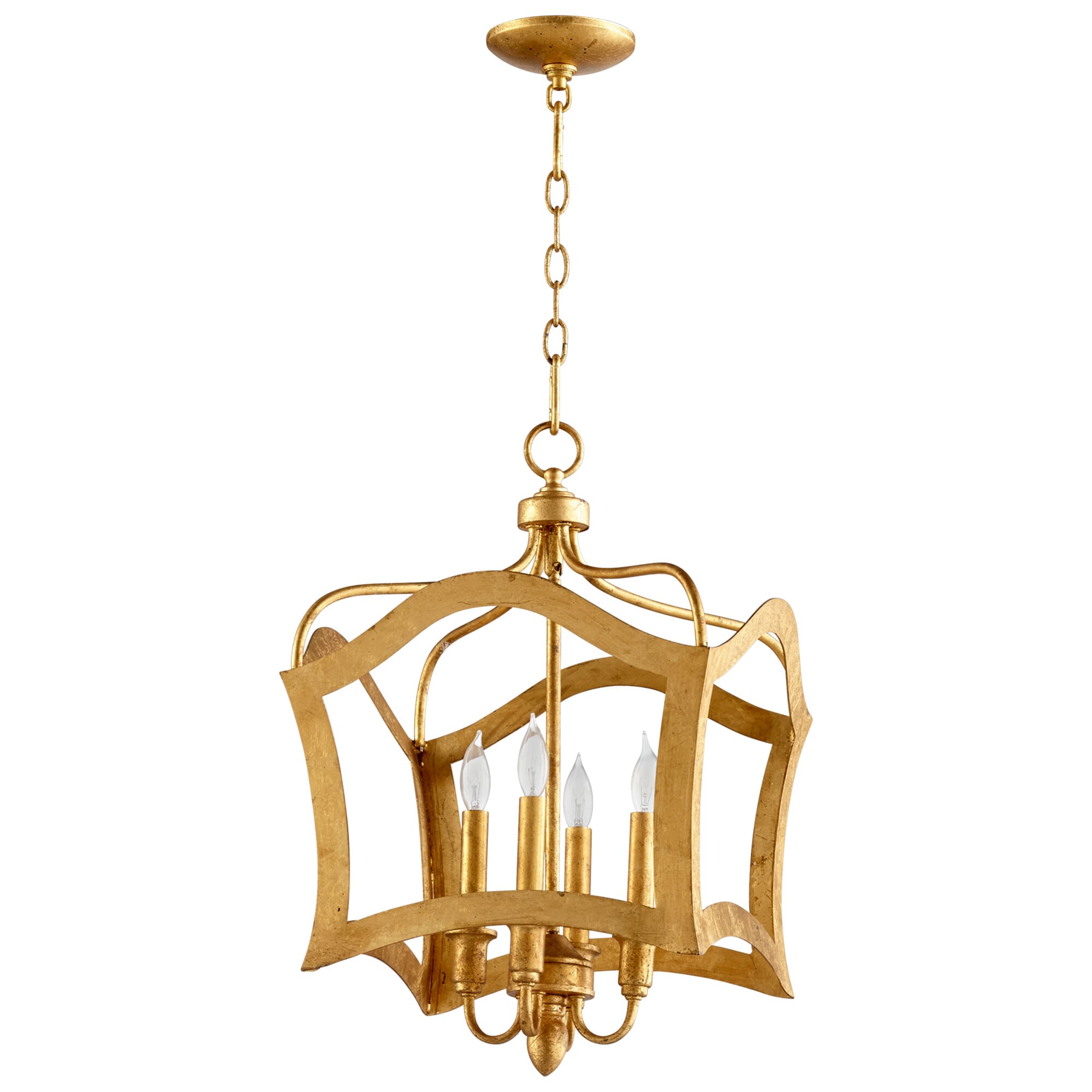 Cyan Design Milan 4-Light 15" Pendant Light in Gold Leaf