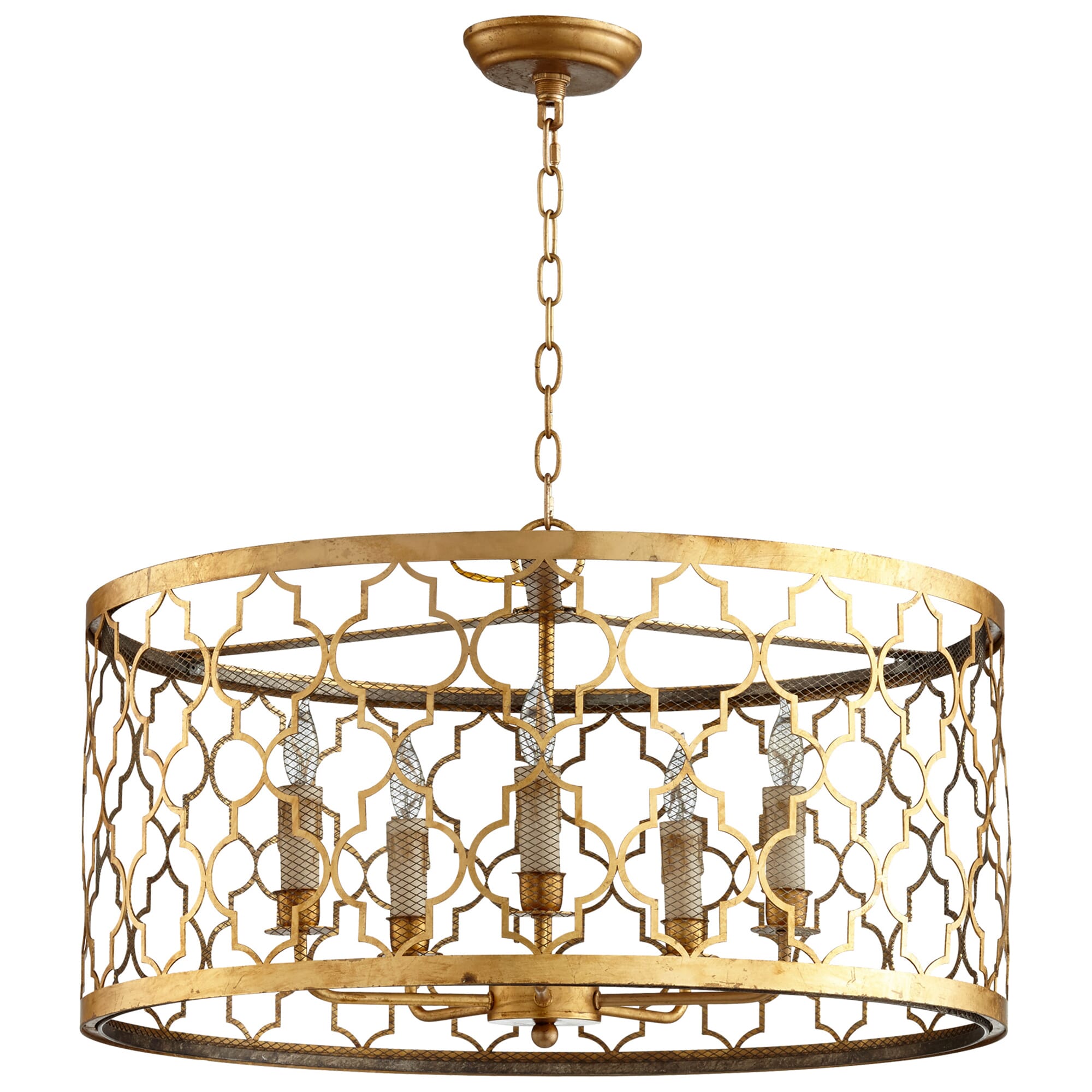 Cyan Design Romeo 5-Light Pendant Light in Gold Leaf