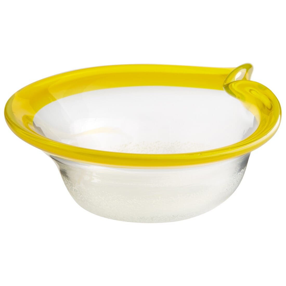 Cyan Design Saturna 11.25" Glass Bowl in Yellow/Clear