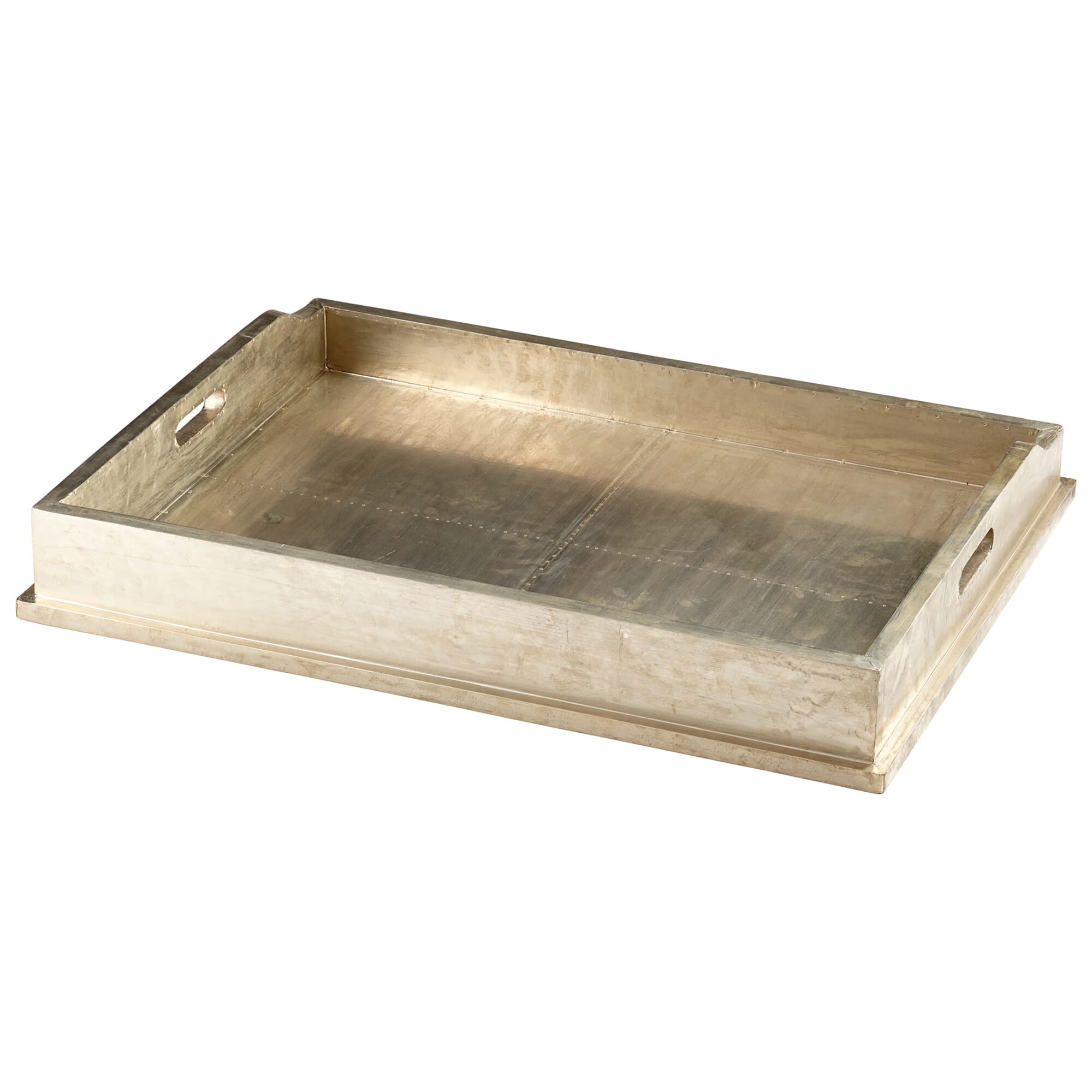 Cyan Design Hawthorne Tray in Silver Oxide