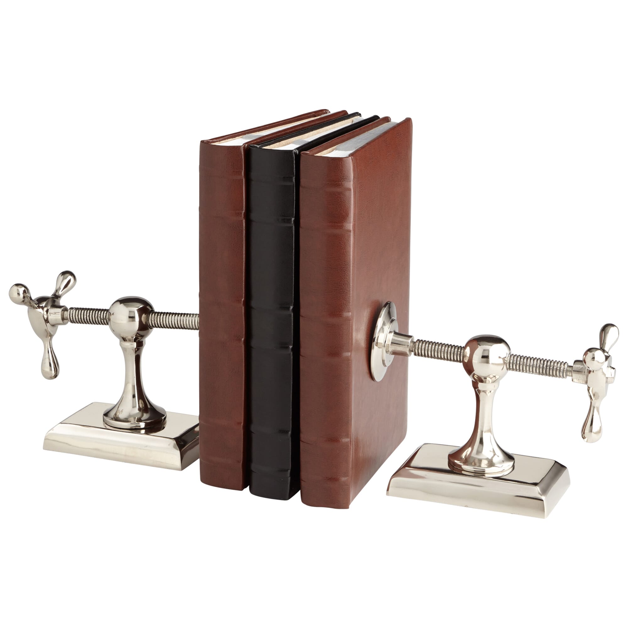 Cyan Design Hot & Cold Bookends in Nickel