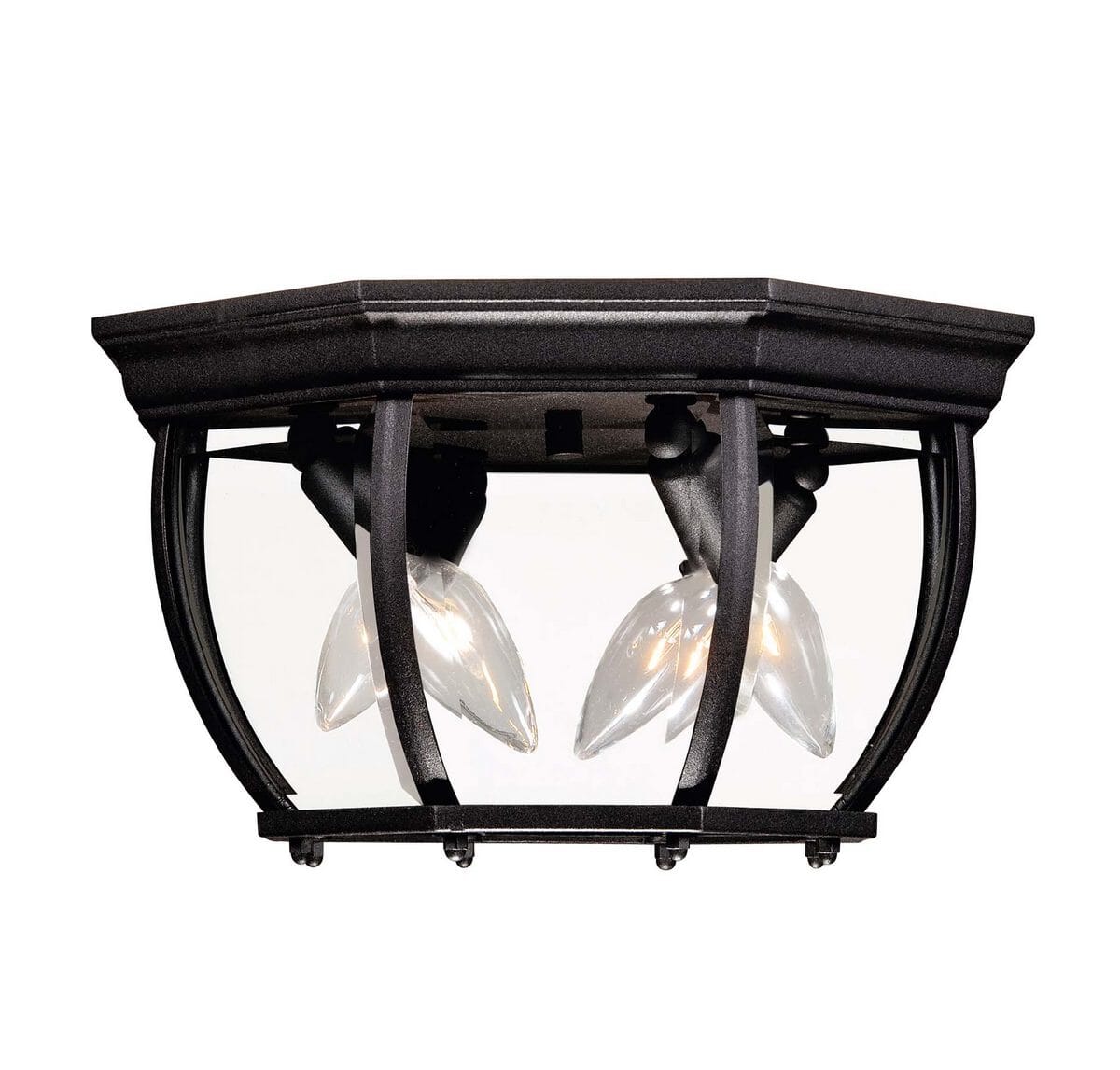 Savoy House Exterior Collections 7" Flush Mount in Black