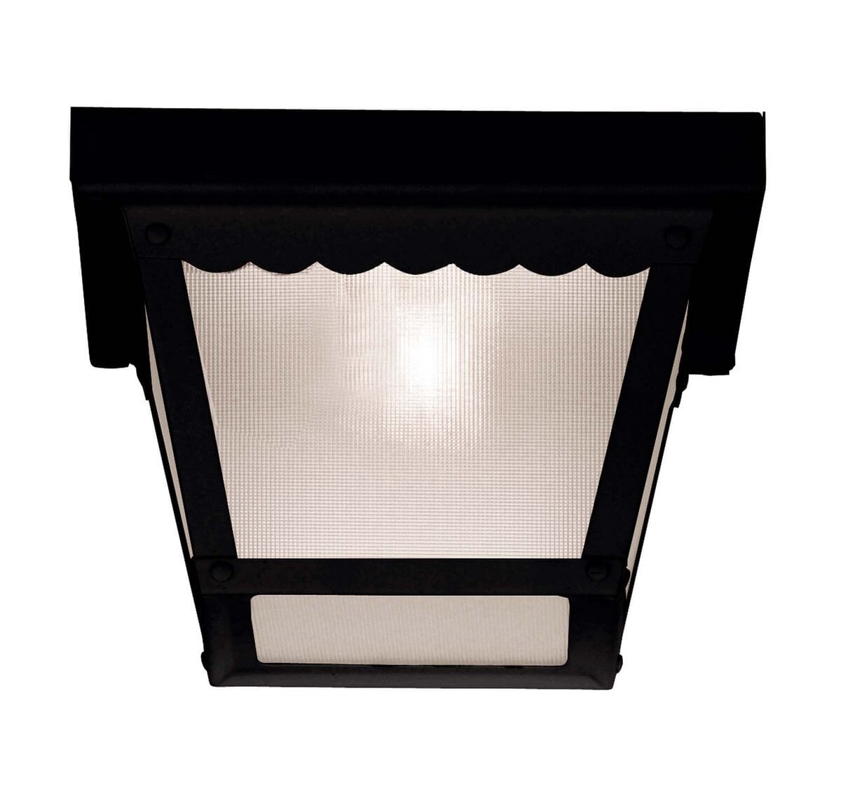 Savoy House Exterior Collections 6" Flush Mount in Black