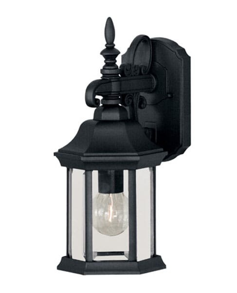 Savoy House Exterior Collections 14" Wall Lantern in Black