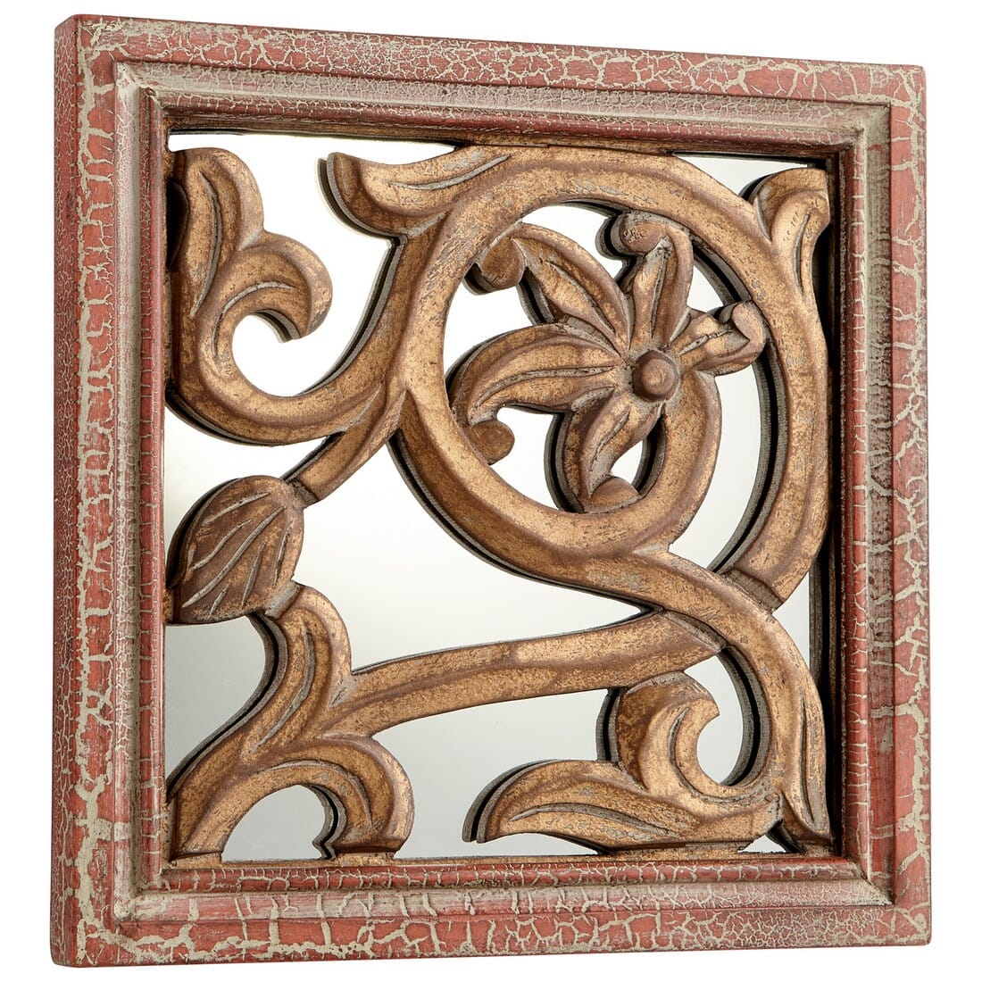 Cyan Design Vinea 10" Wood Wall Art in Antique Cherry