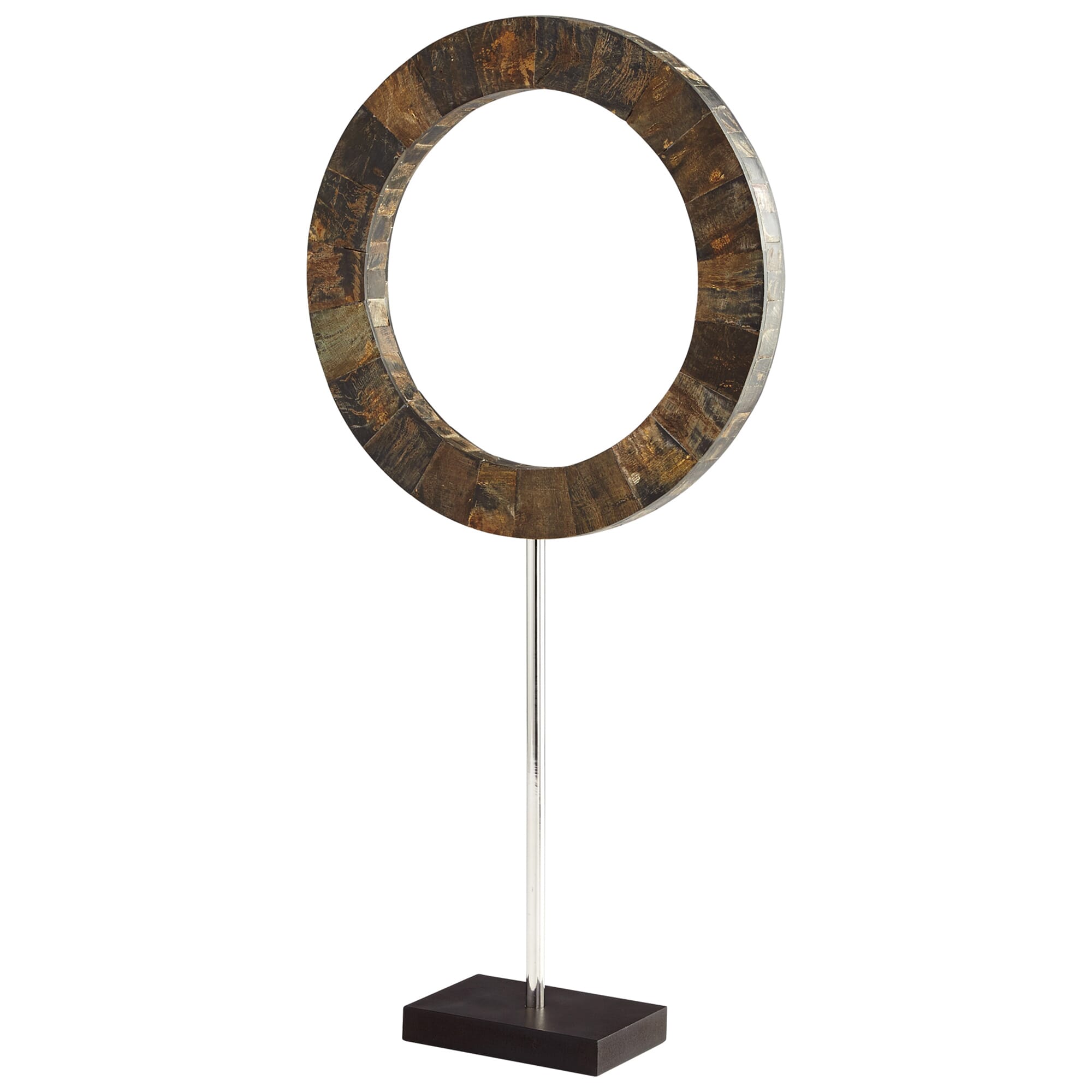 Cyan Design Large Portal Sculpture in Brown And Stainless Steel