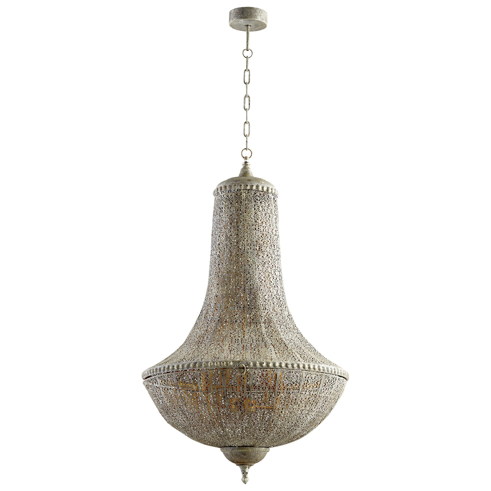 Cyan Design Dorija 5-Light Pendant Light in Antique Silver