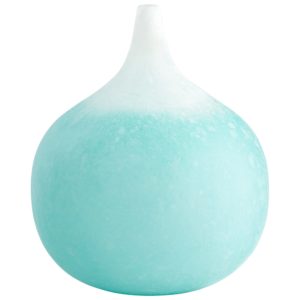 Cyan Design Large Droplet Vase in Sky Blue And White