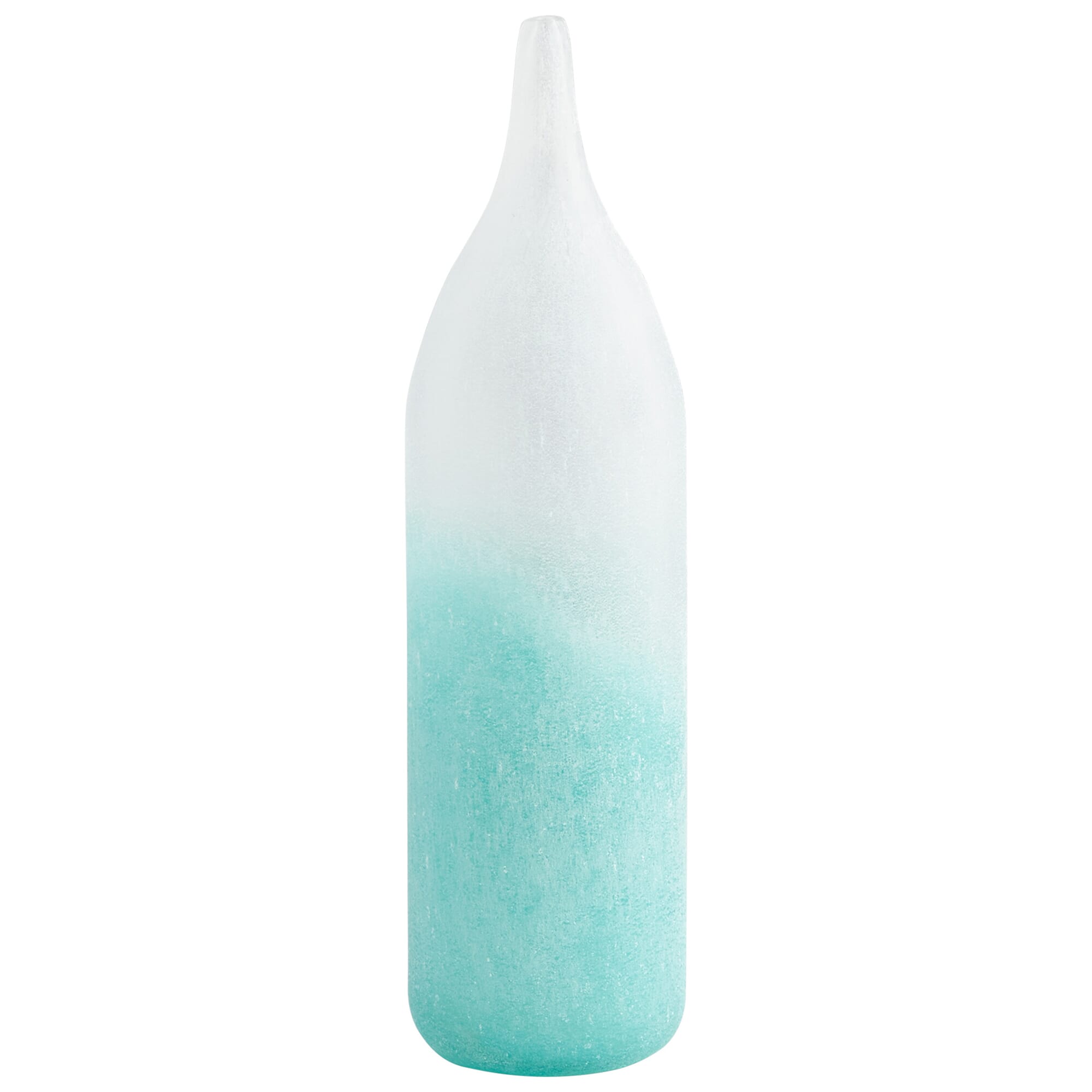 Cyan Design Small Luna Vase in Sky Blue And White