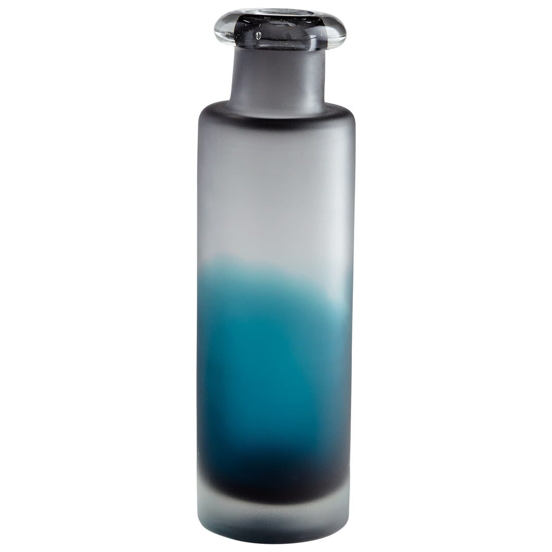 Cyan Design Neptune 14" Glass Vase in Blue/Clear