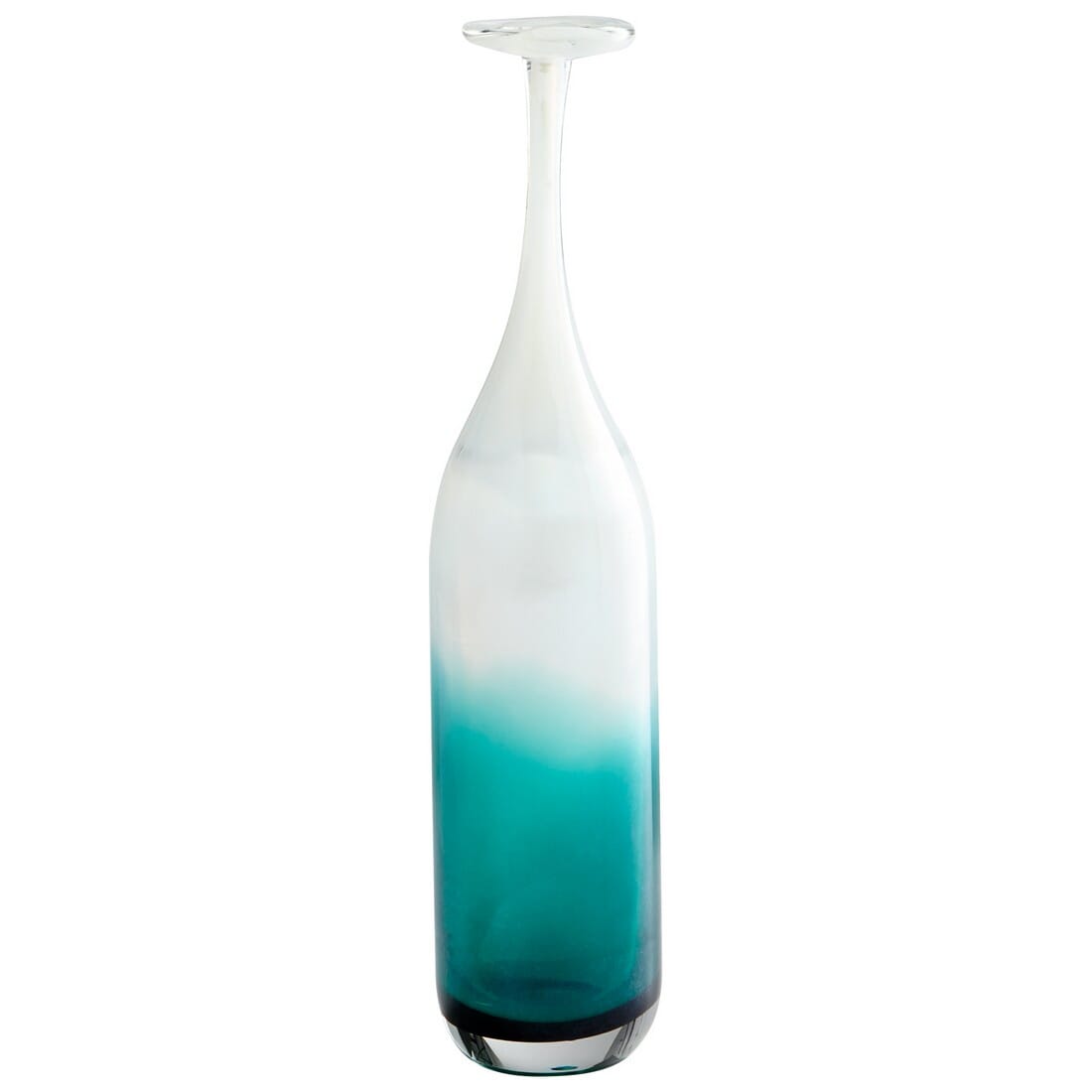 Cyan Design Nobel 17" Glass Vase in Blue/Clear