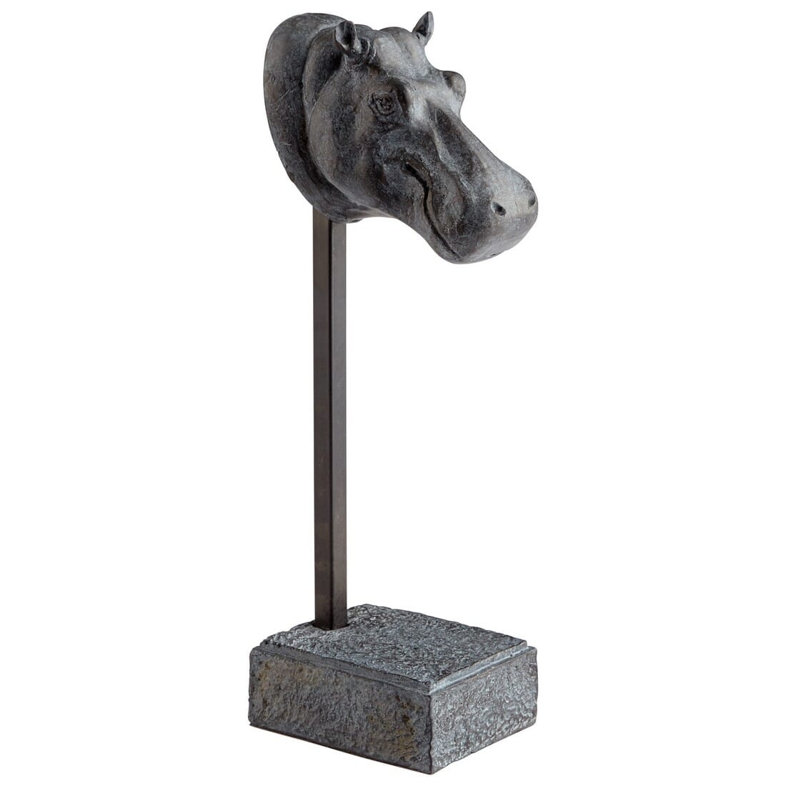 Cyan Design Hugo The Hippo 14" Sculpture in Zinc