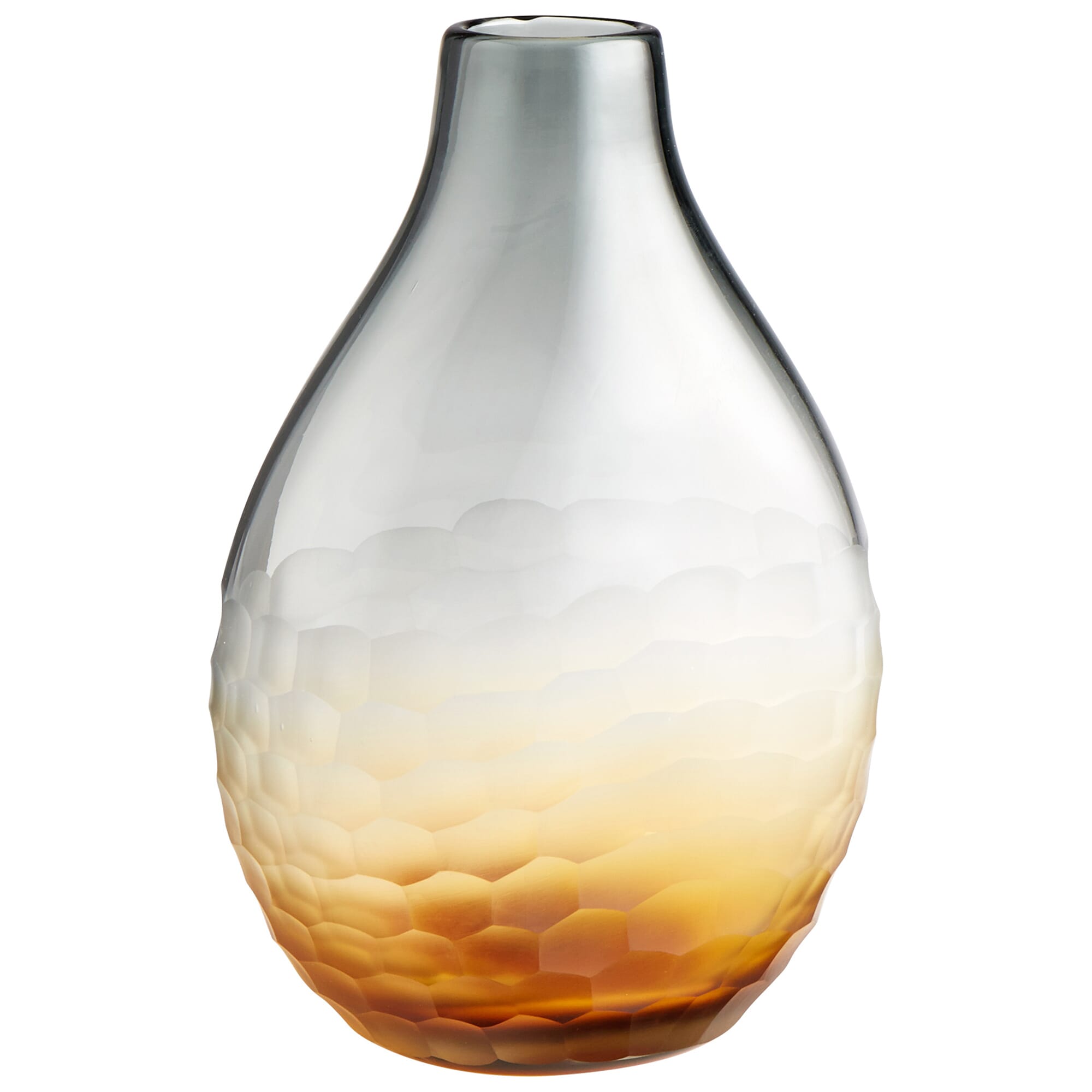 Cyan Design Small Liliana Vase in Amber And Smoked