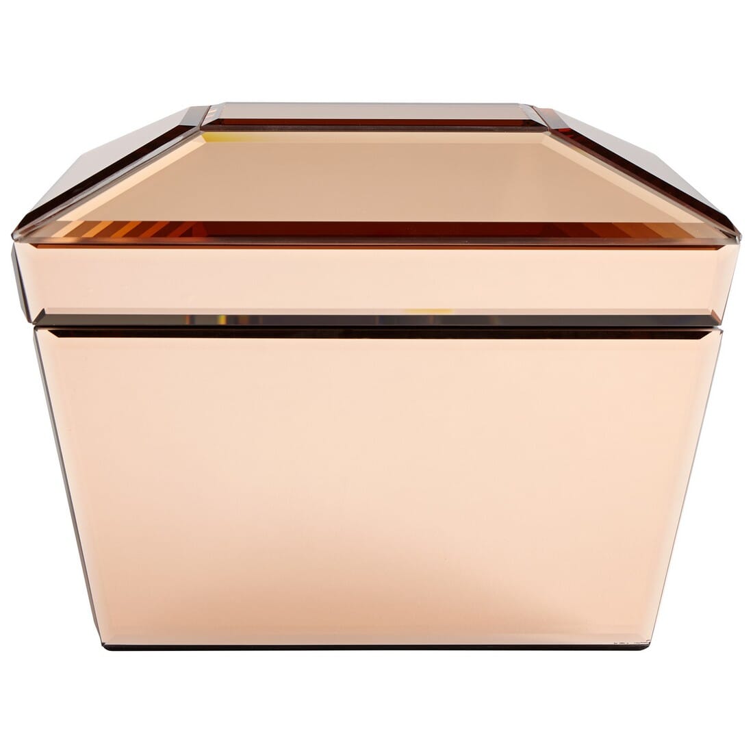 Cyan Design Ace 8.5" Mirrored Glass Container in Copper