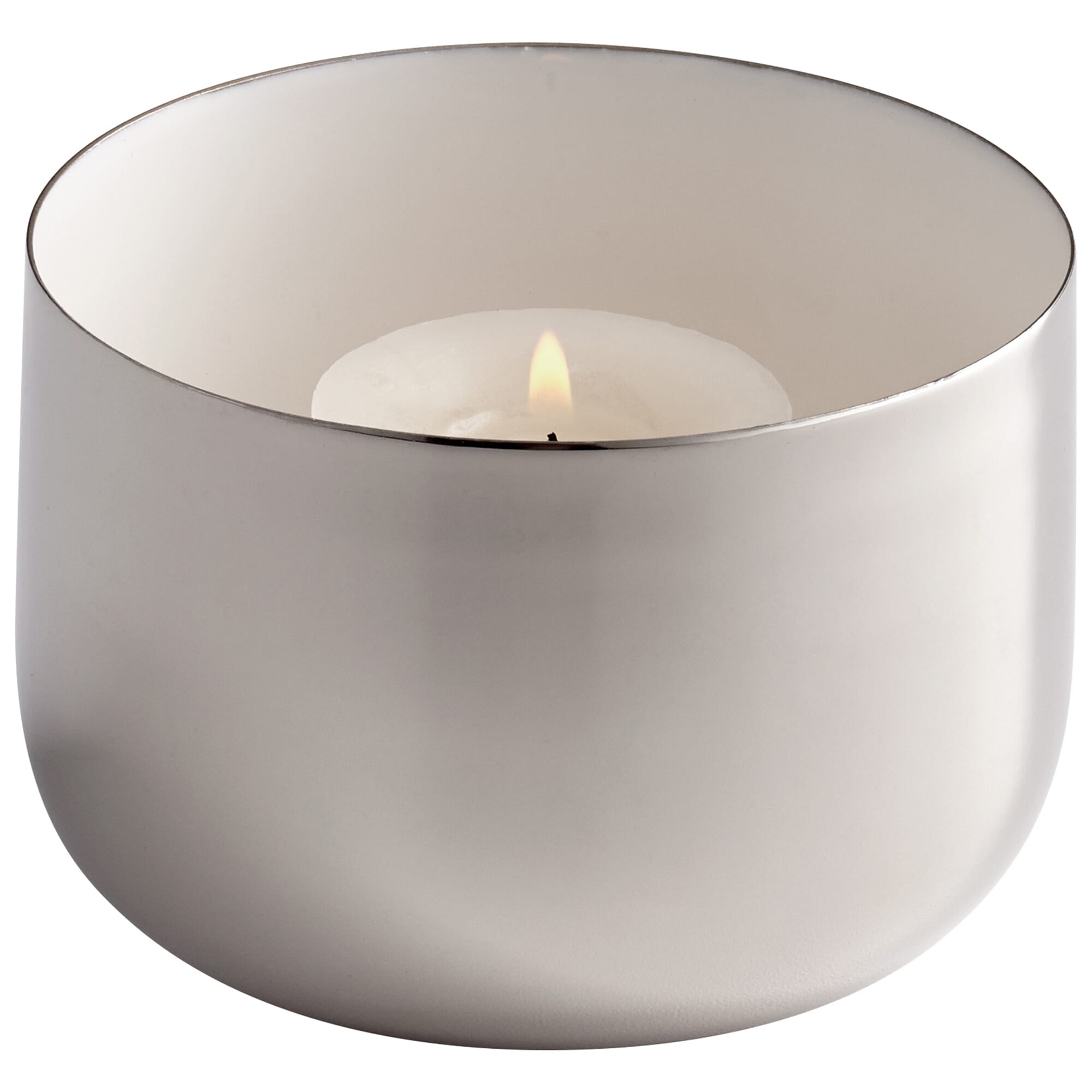 Cyan Design Cup O' Candle in Nickel