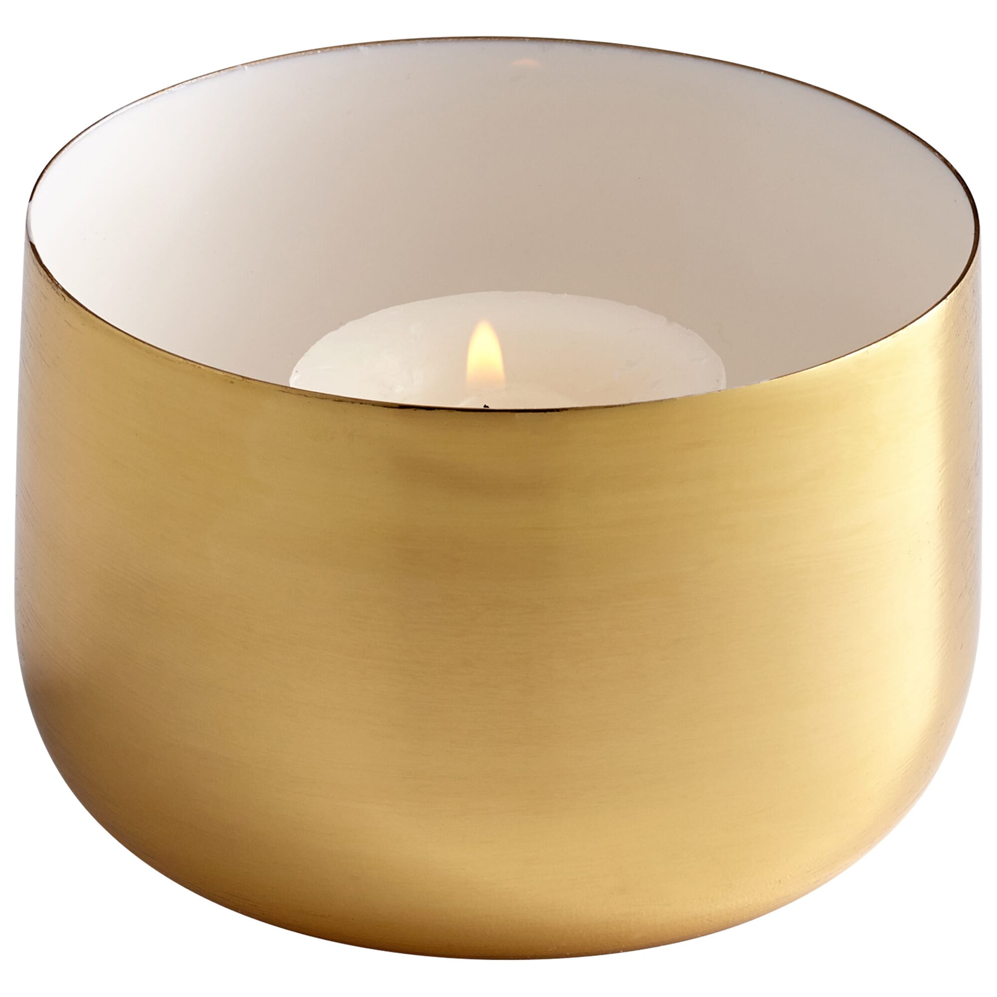 Cyan Design Cup O' Candle in Brass