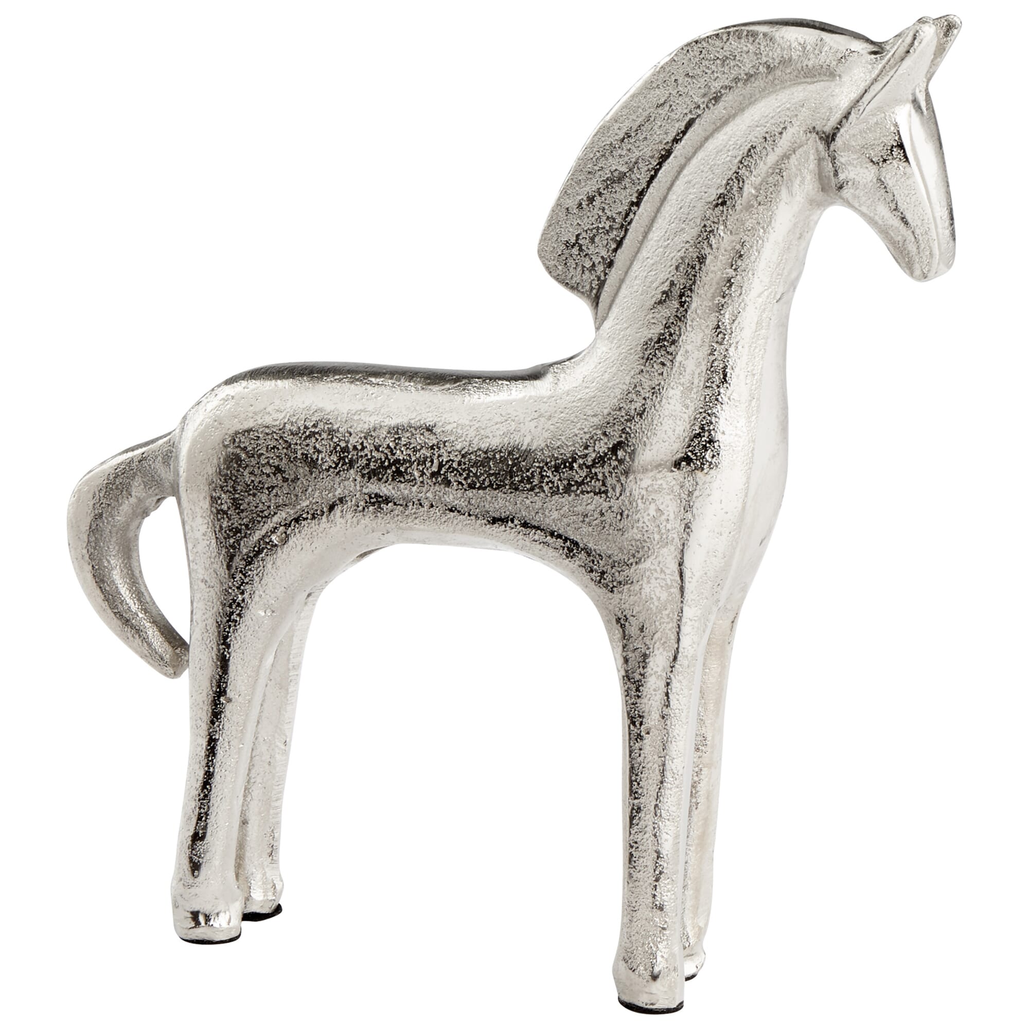 Cyan Design Small Horseplay Sculpture in Raw Nickel