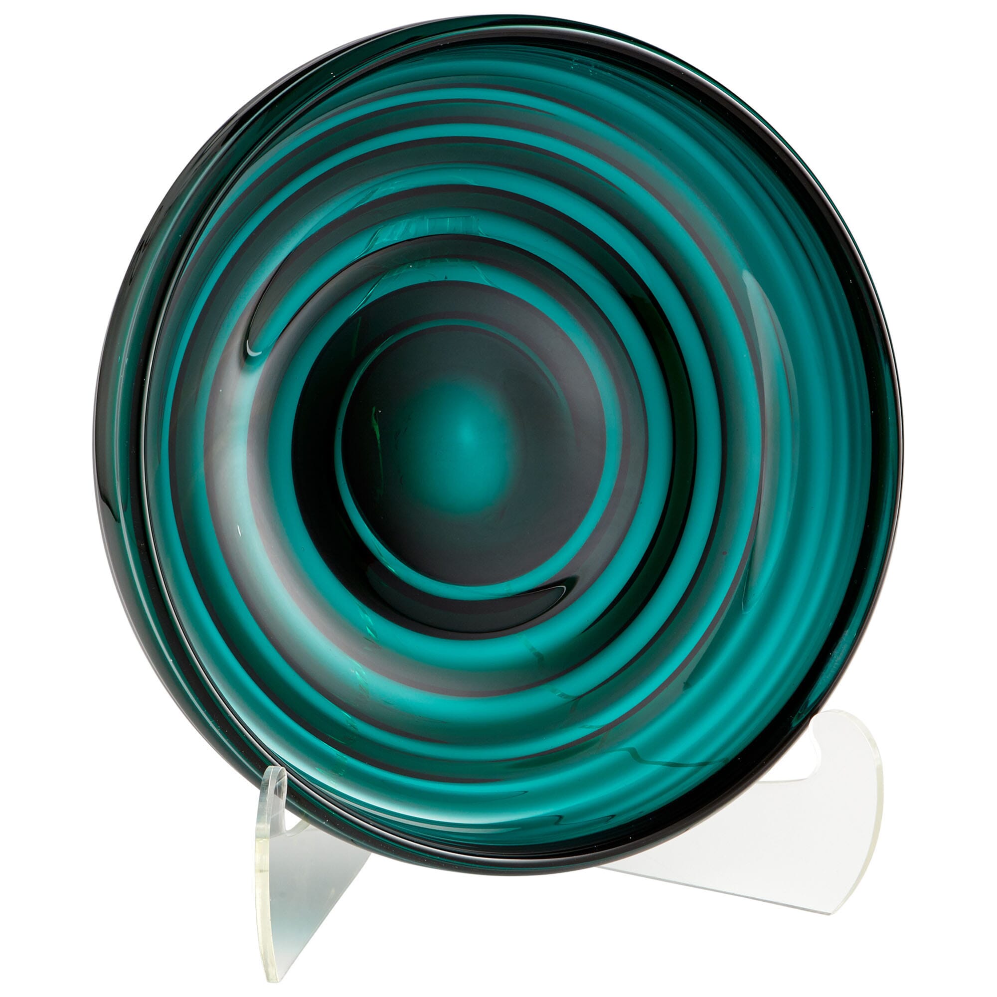 Cyan Design Small Vertigo Plate in Teal