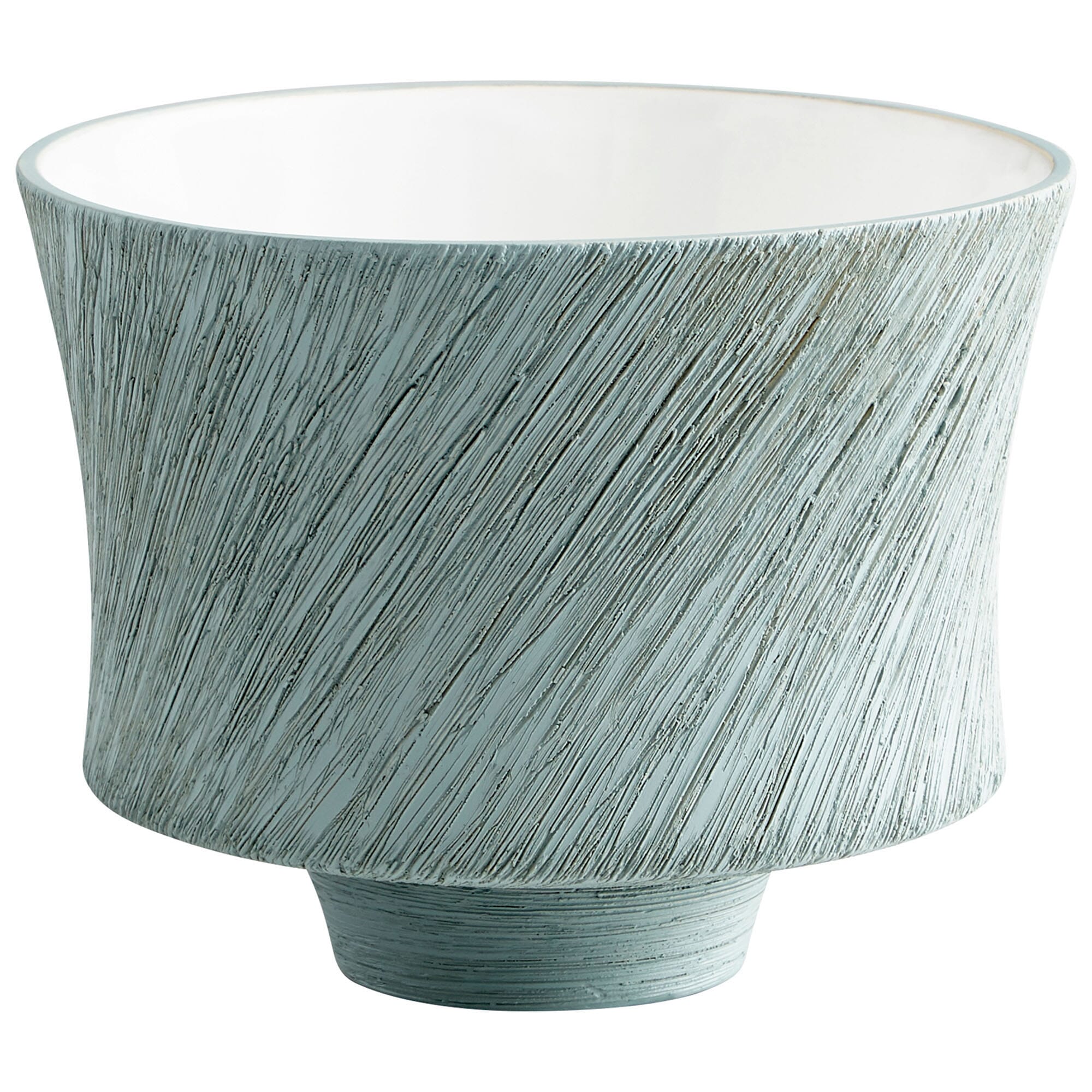 Cyan Design Small Selena Slab Planter in Oyster Blue