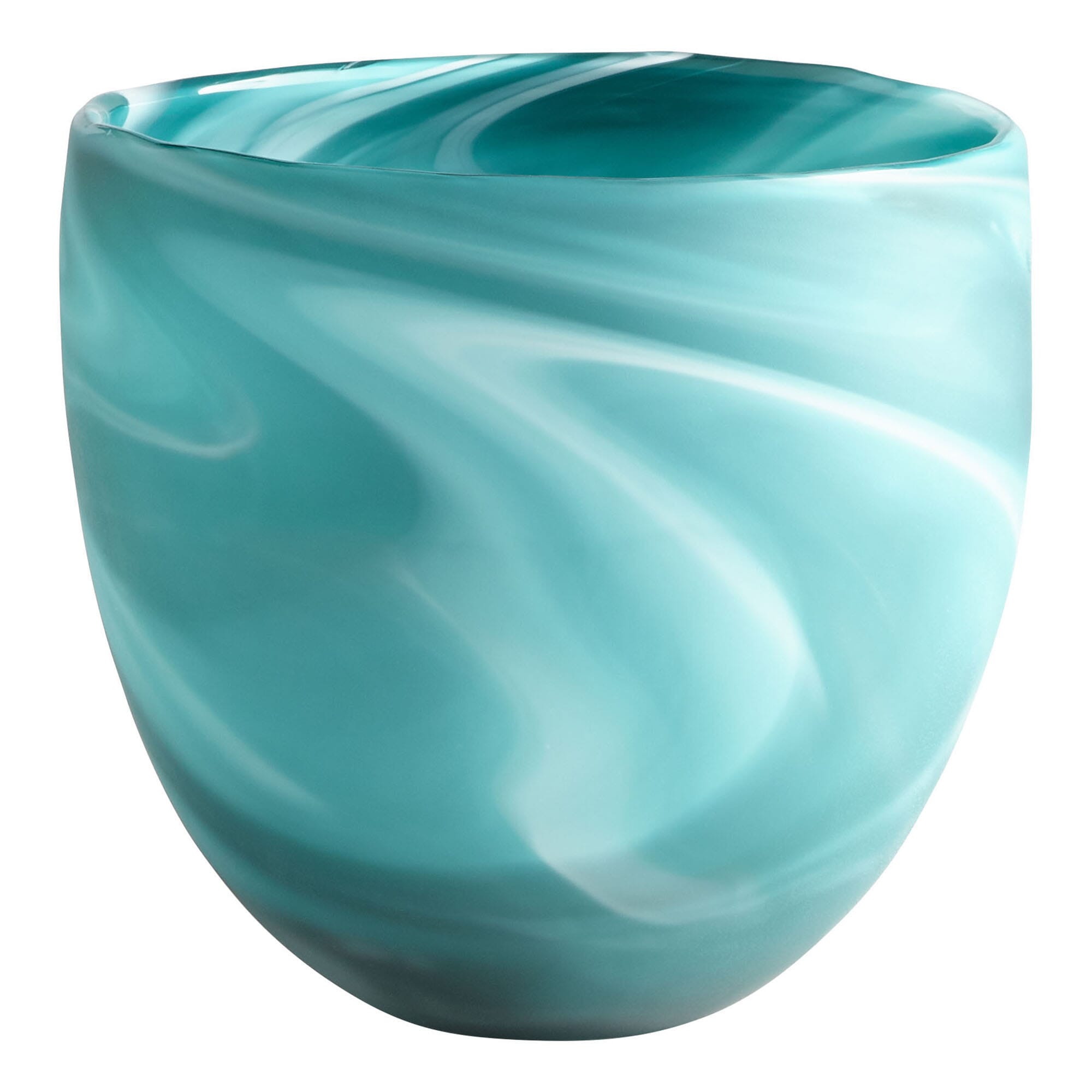 Cyan Design Round Sea Swirl Vase in Green