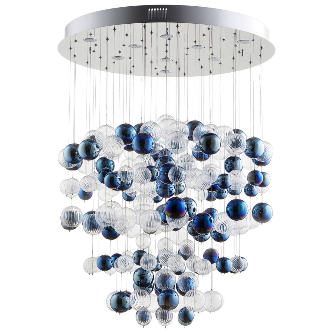 Cyan Design Champagne Circus 33.5" 9-Light Pendant in Chrome