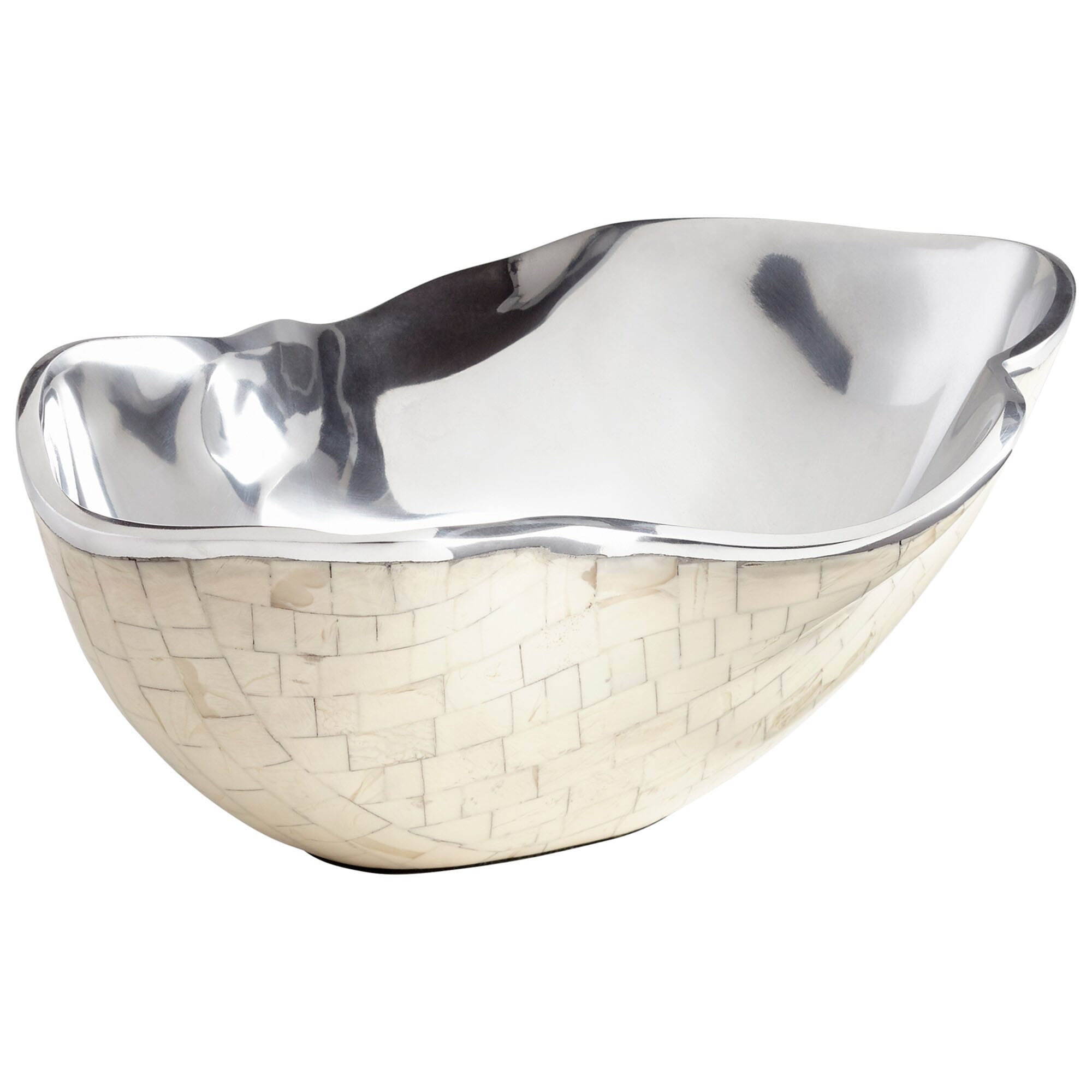 Cyan Design Large Bay Breeze Bowl in Nickel