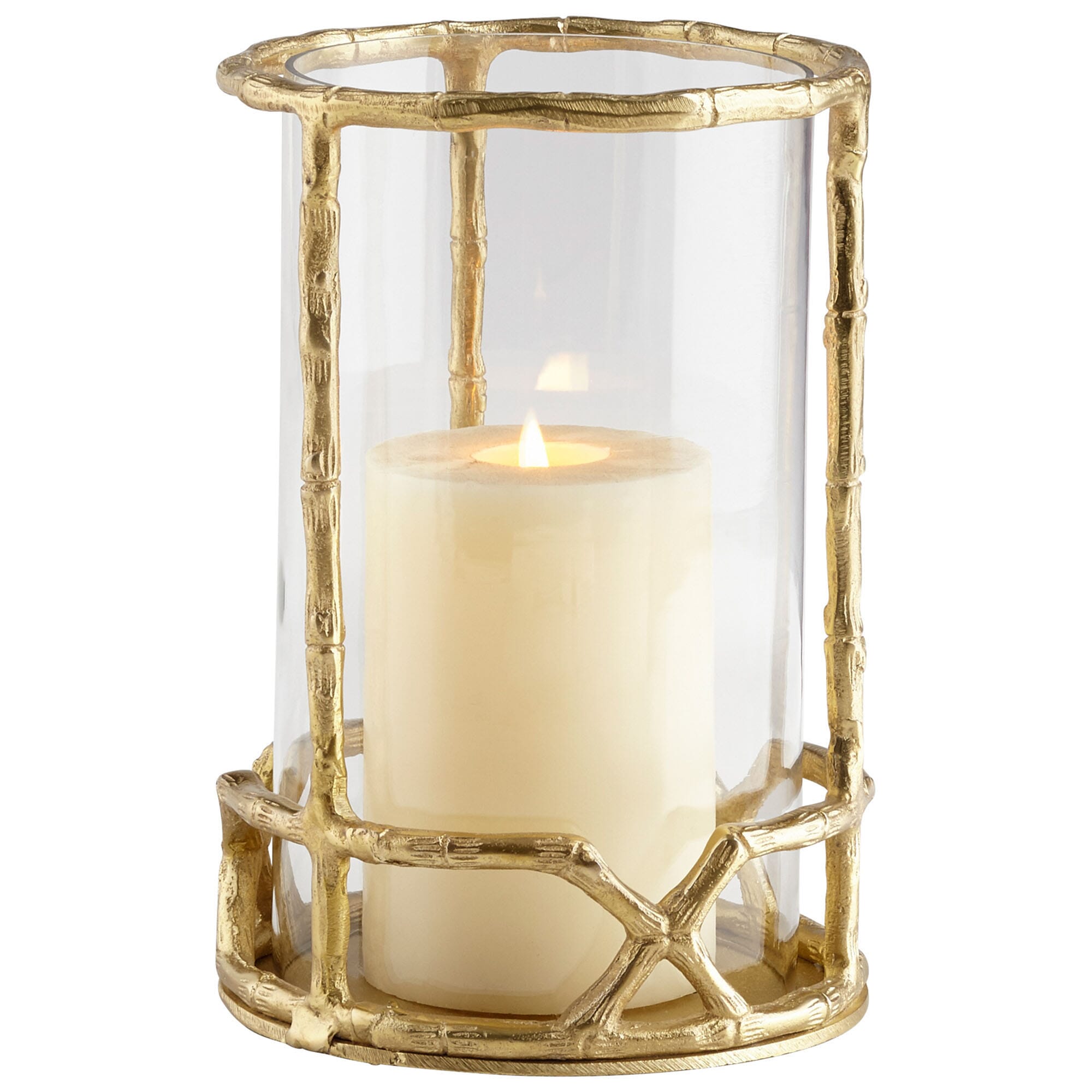 Cyan Design Enchanted Flame Candleholder in Gold