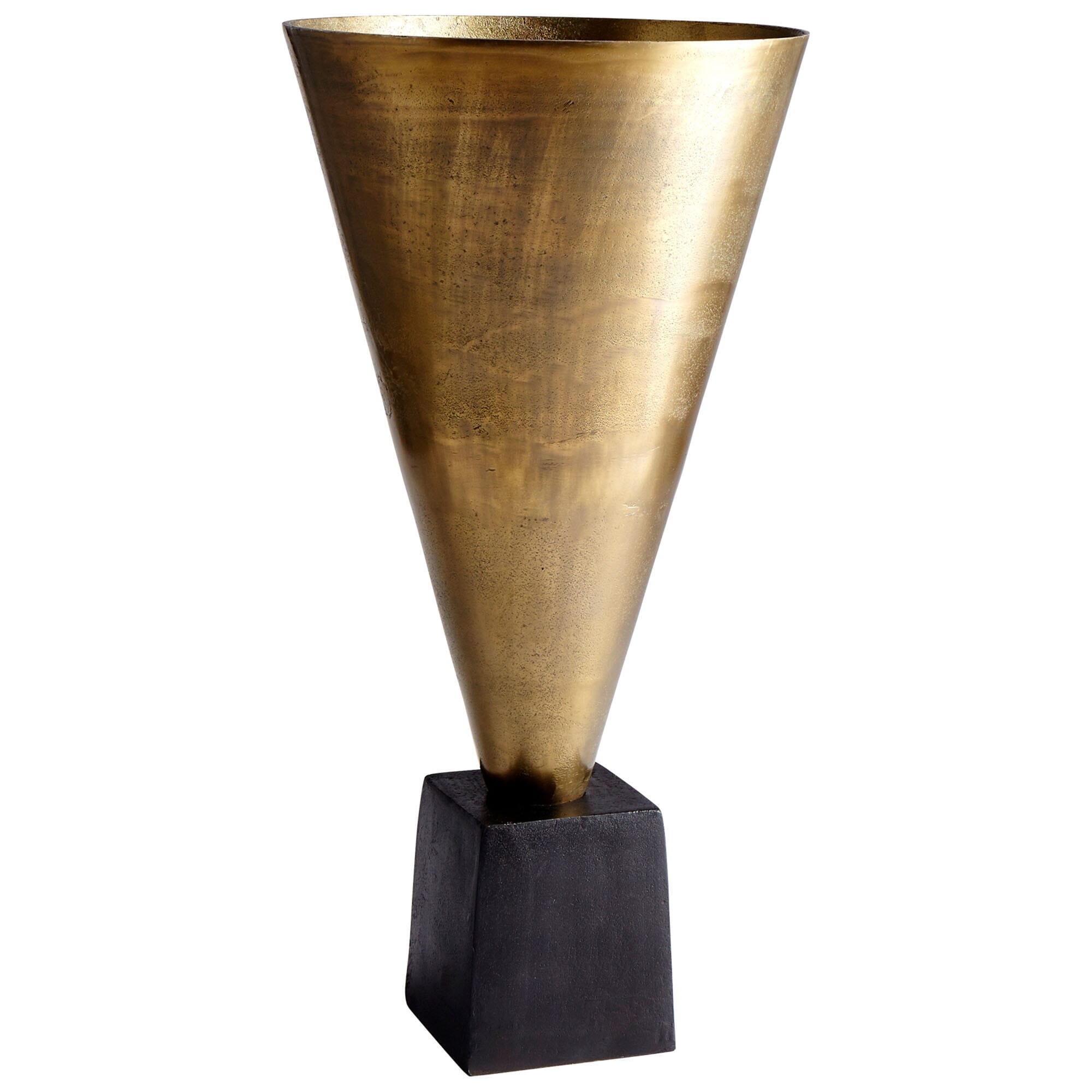 Cyan Design Mega Vase in Black Bronze And Antique Brass