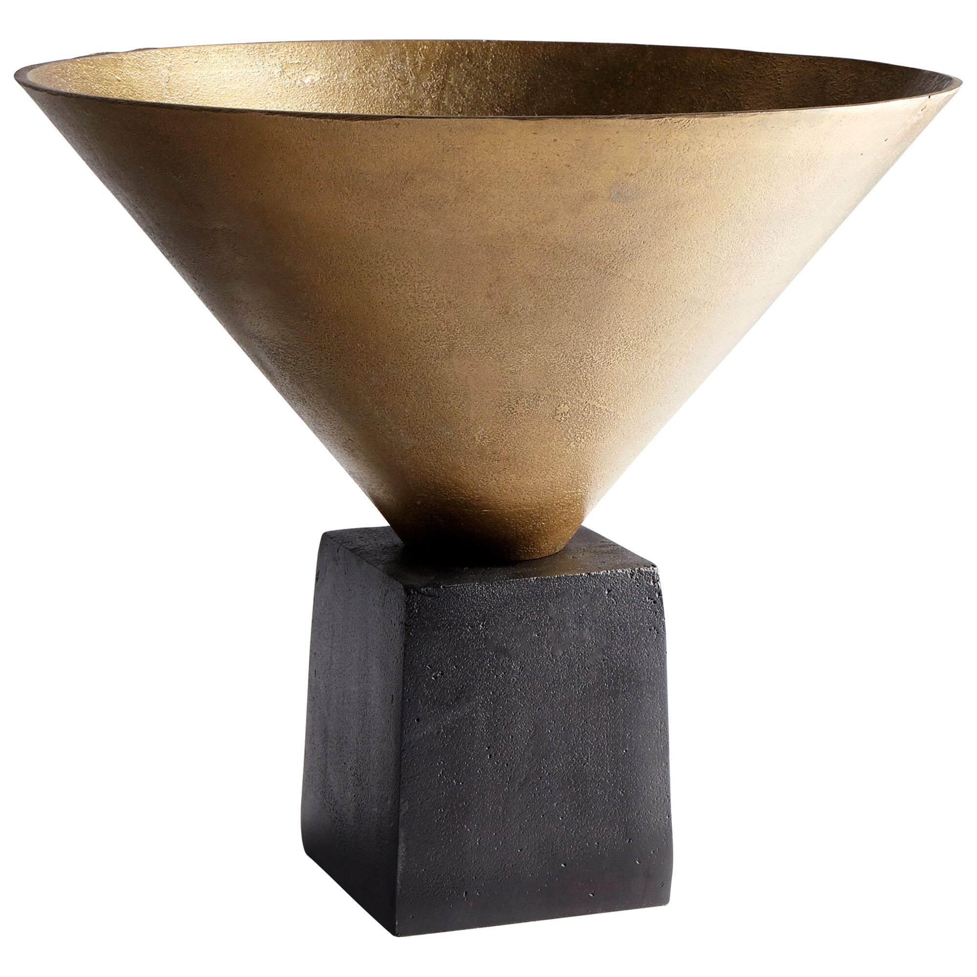 Cyan Design Mega Vase in Black Bronze And Antique Brass