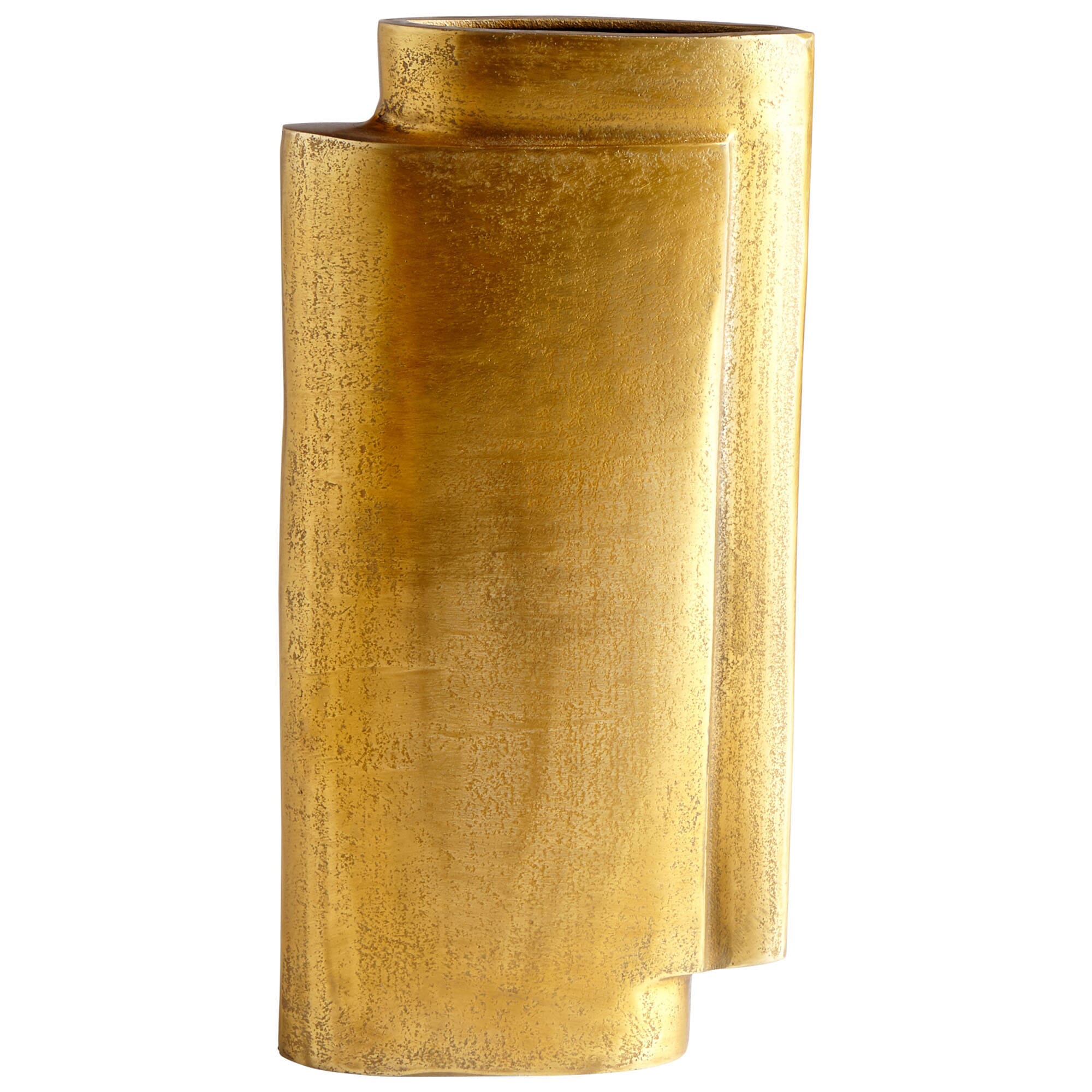 Cyan Design Large A Step Up Vase in Antique Brass