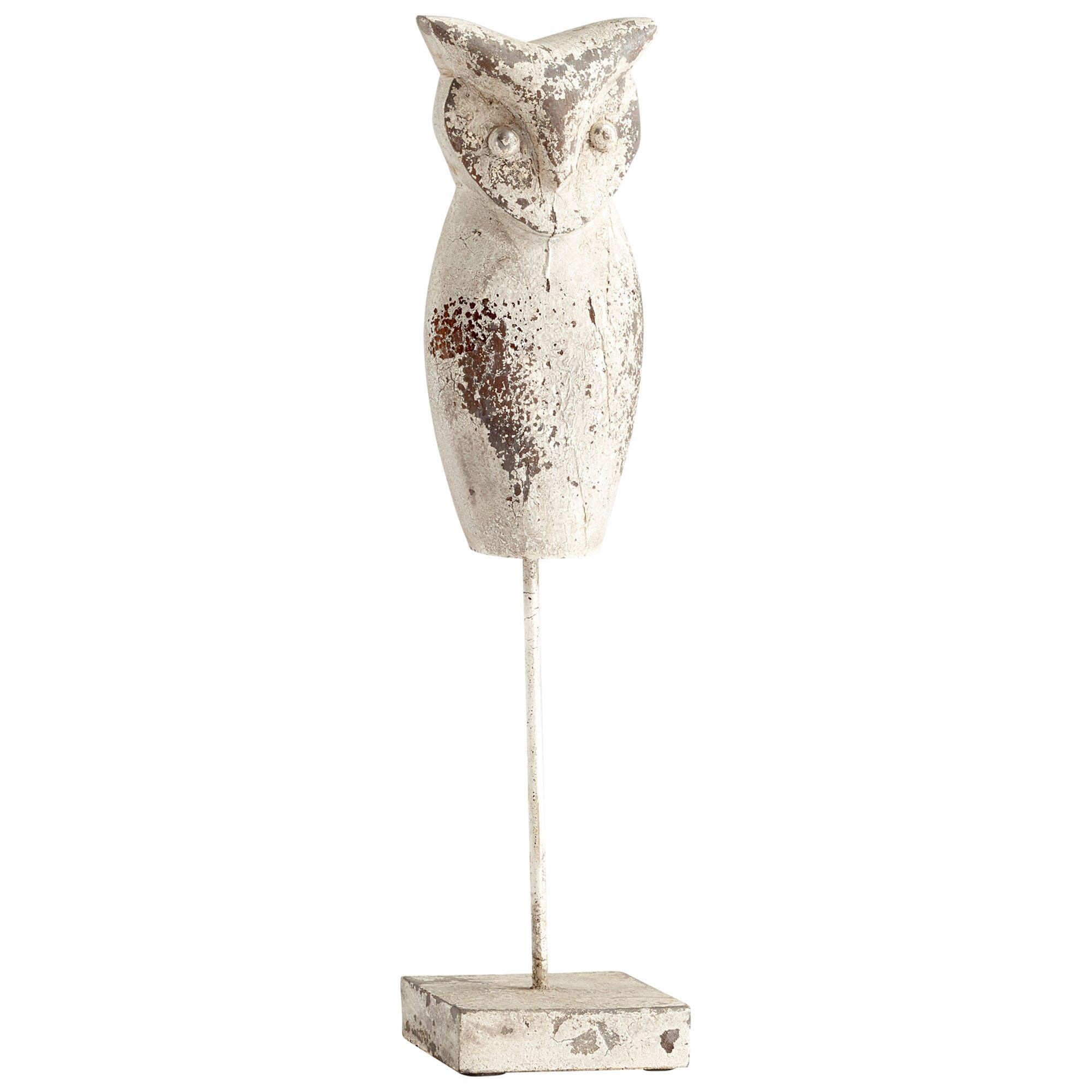 Cyan Design Scoops Owl Sculpture in Antique White