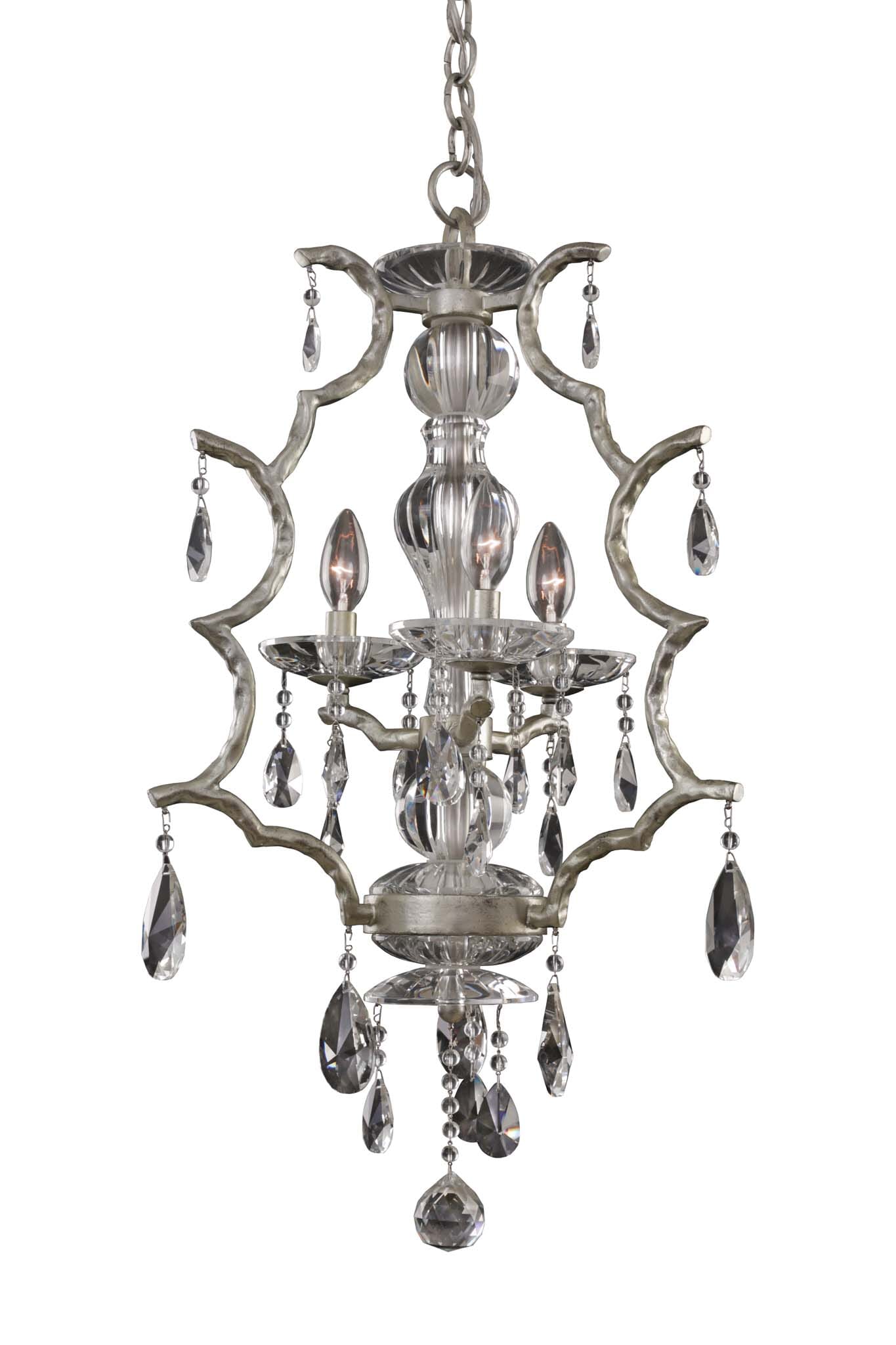 Allegri Shorecrest 3-Light Transitional Chandelier in Sliver Dollar