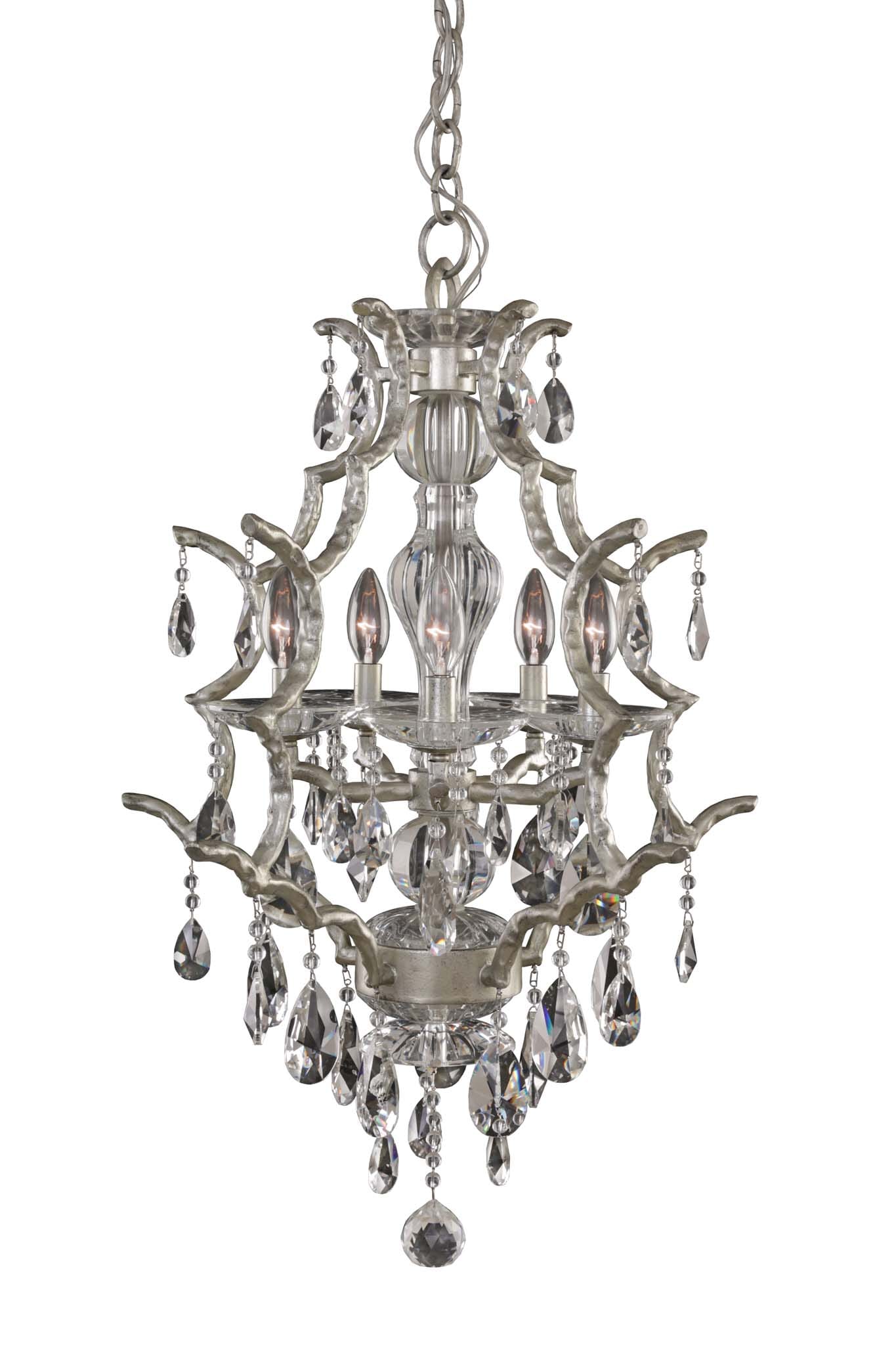 Allegri Shorecrest 5-Light Pendant Light in Sliver Dollar