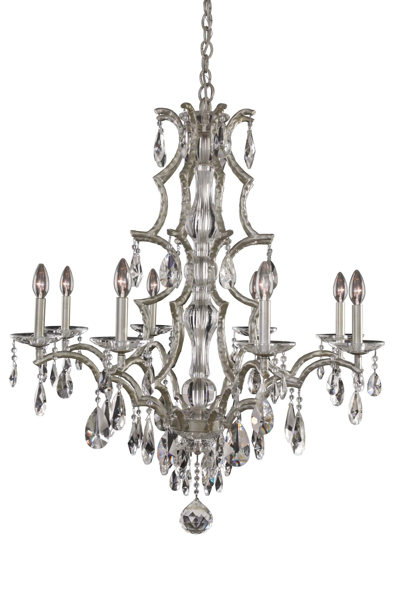 Allegri Shorecrest 8-Light Transitional Chandelier in Sliver Dollar