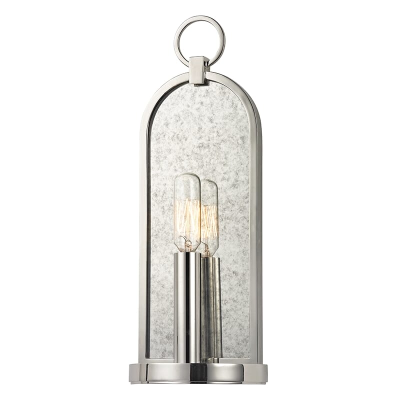 Hudson Valley Lowell 14" Wall Sconce in Polished Nickel