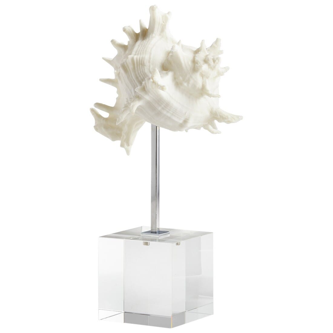 Cyan Design Murexiella Sculpture in White And Polished Nickel