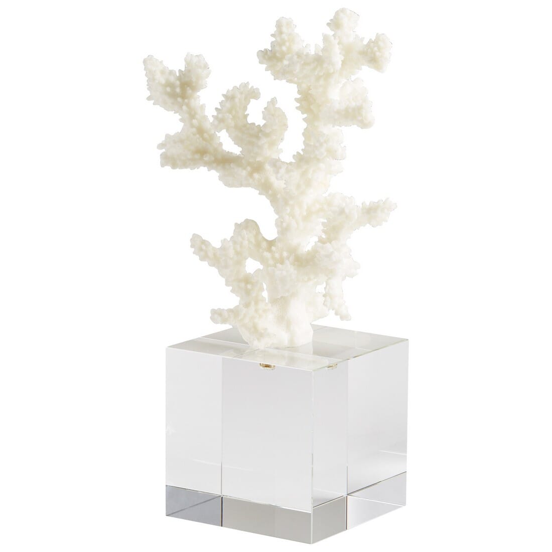 Cyan Design Cordelia Sculpture in White And Clear