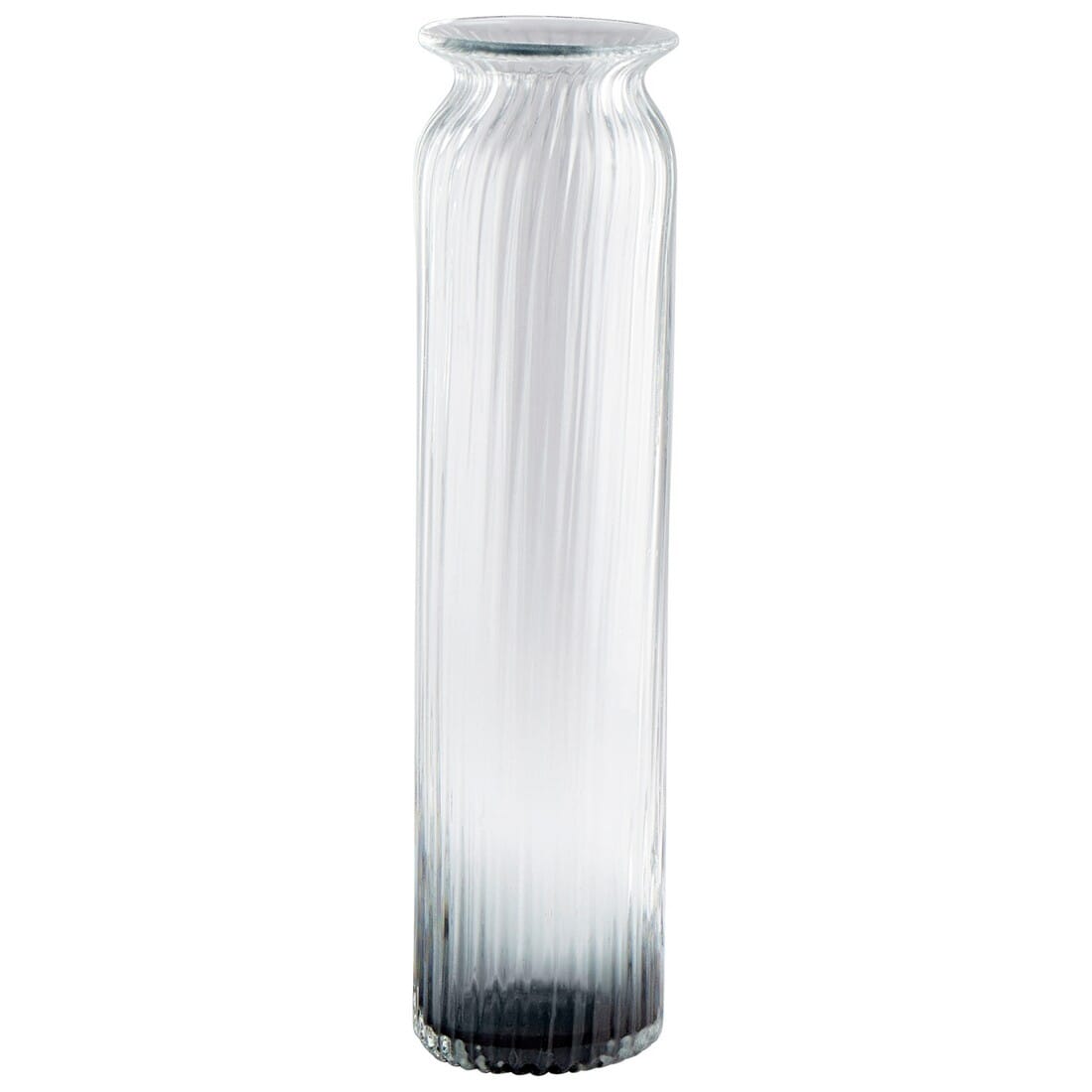 Cyan Design Waterfall 19.5" Glass Vase in Smoke