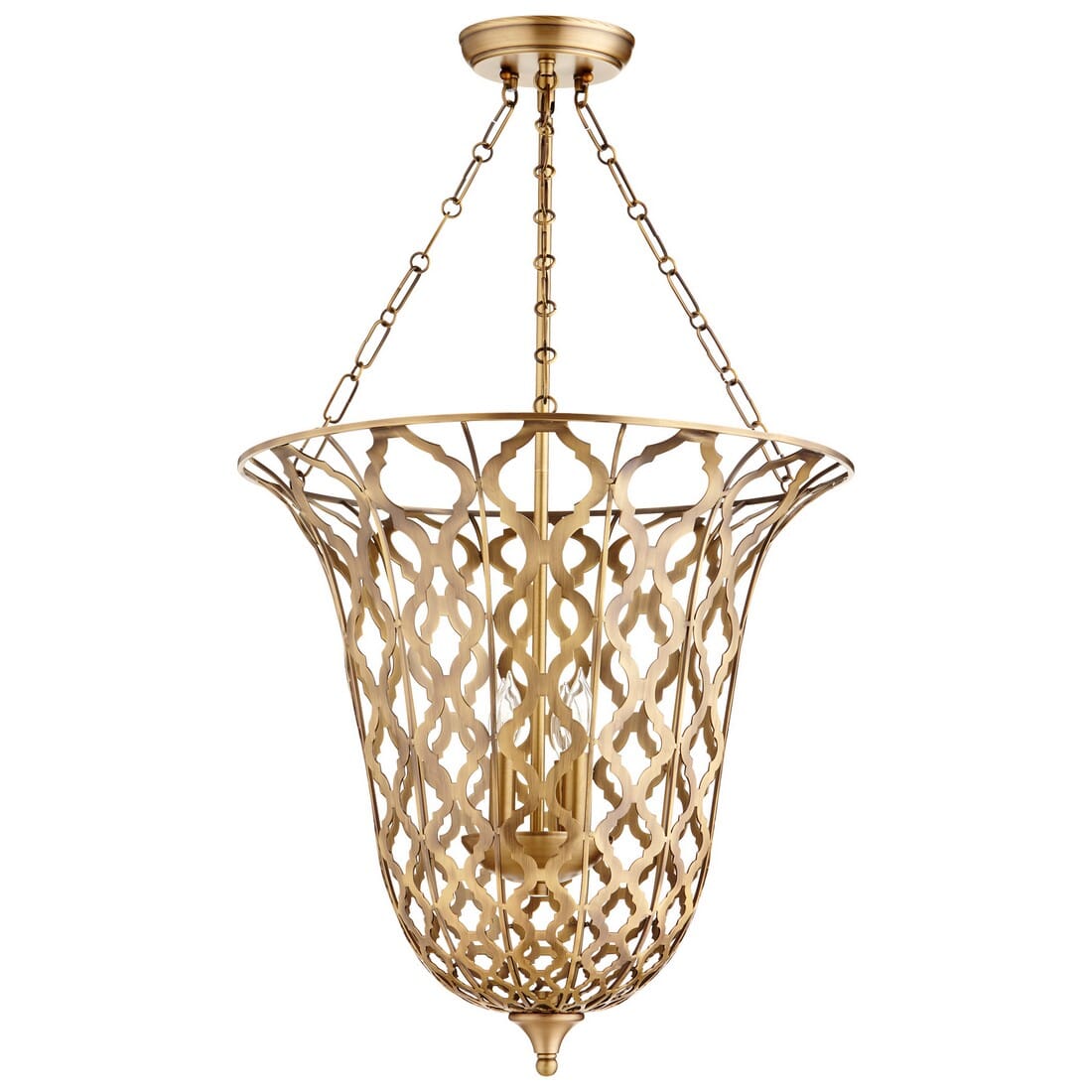 Cyan Design Guinevere 4-Light Pendant Light in Aged Brass