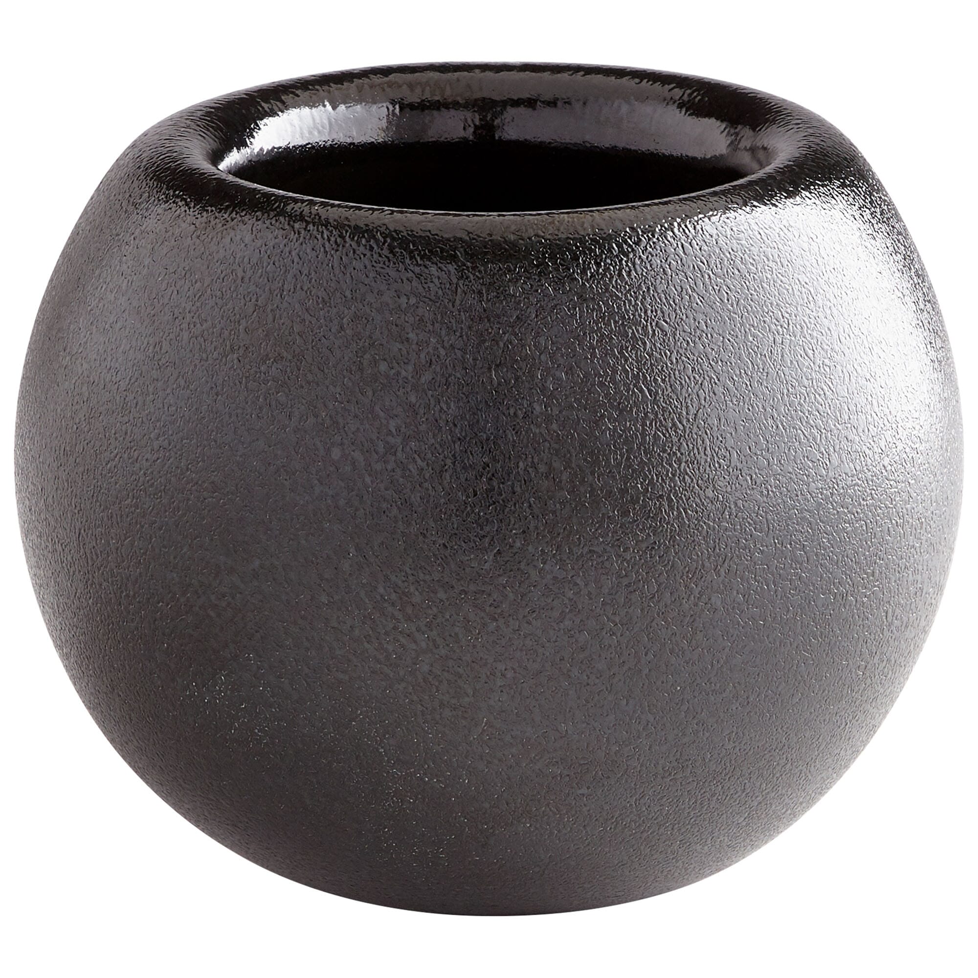 Cyan Design Hylidea Medium Round Vase in Black