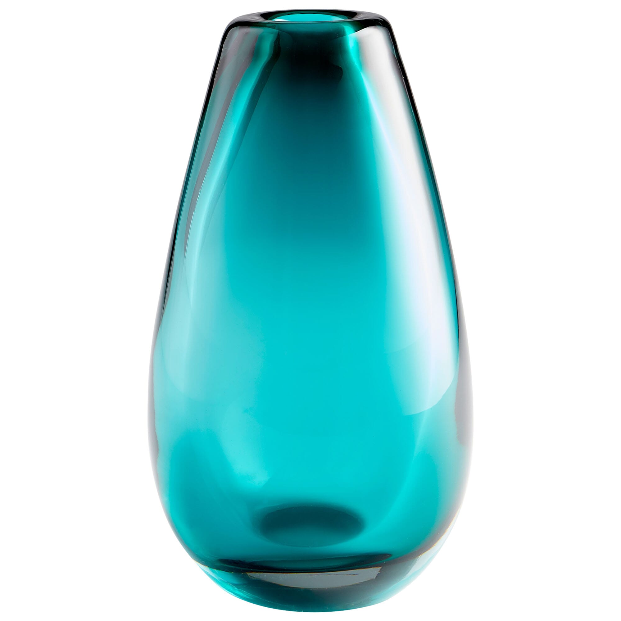 Cyan Design Large Blown Ocean Vase in Blue