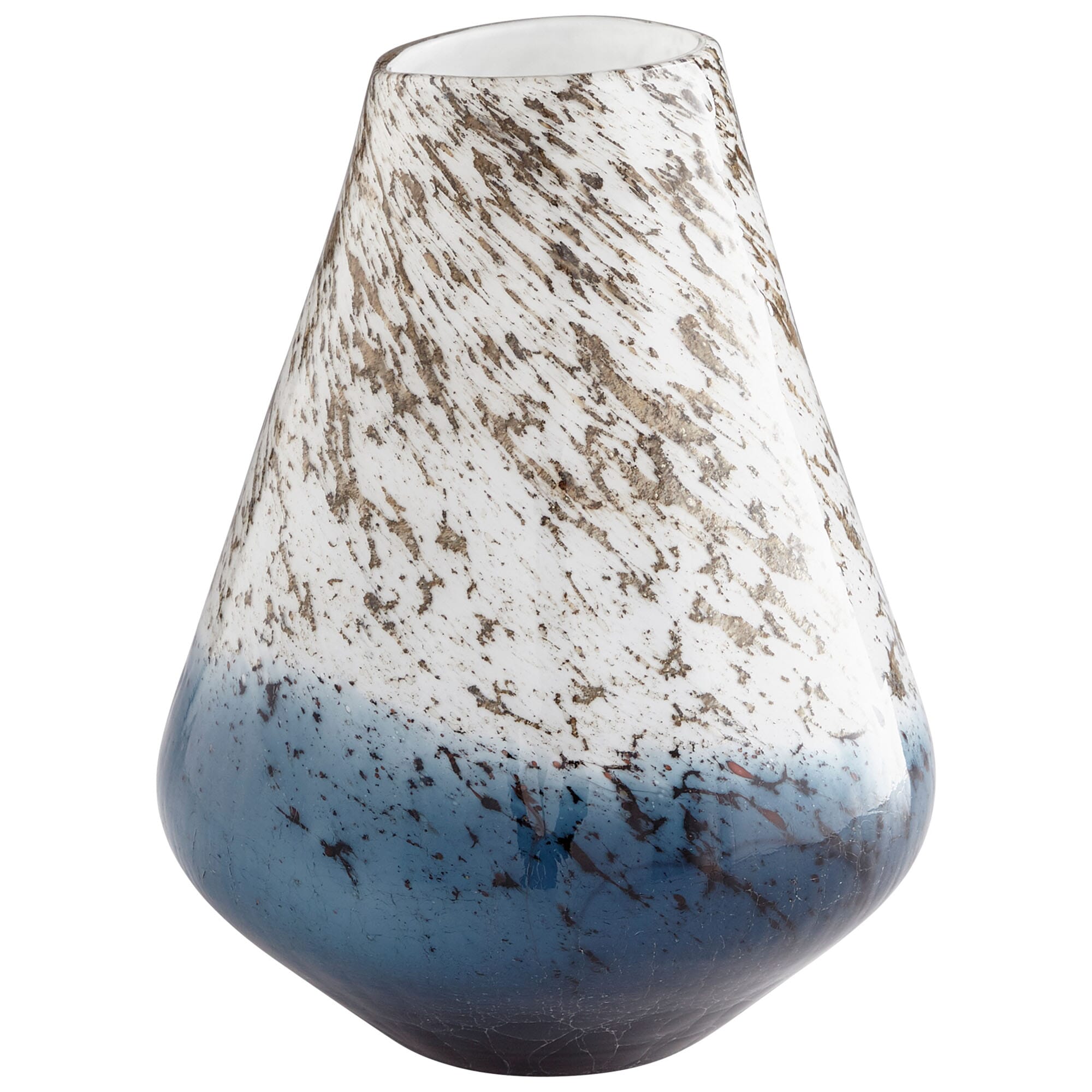 Cyan Design Large Orage Vase in Blue And White