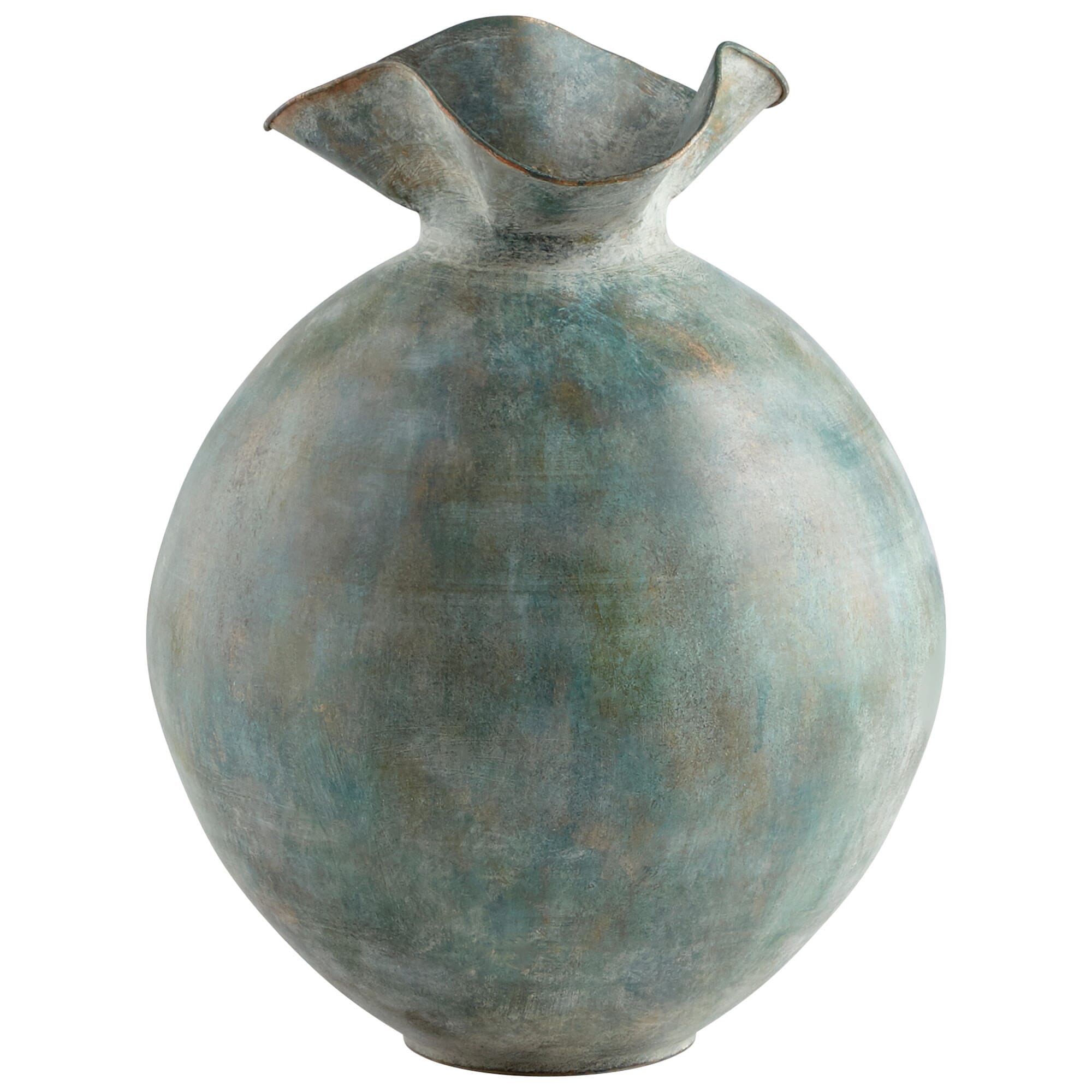 Cyan Design Large Pluto Vase in Gold Patina