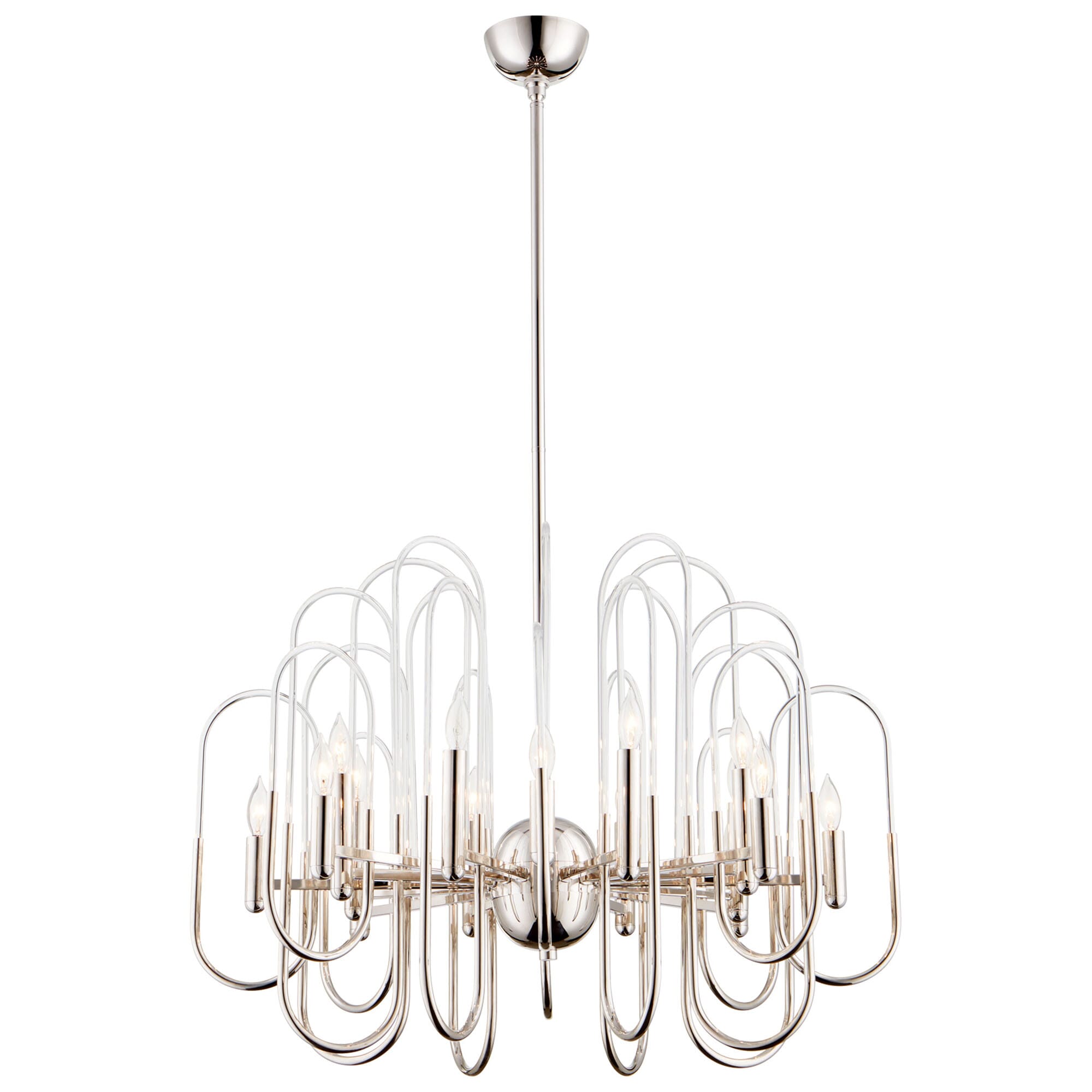 Cyan Design Champ-Elysees 16-Light Chandelier in Polished Nickel