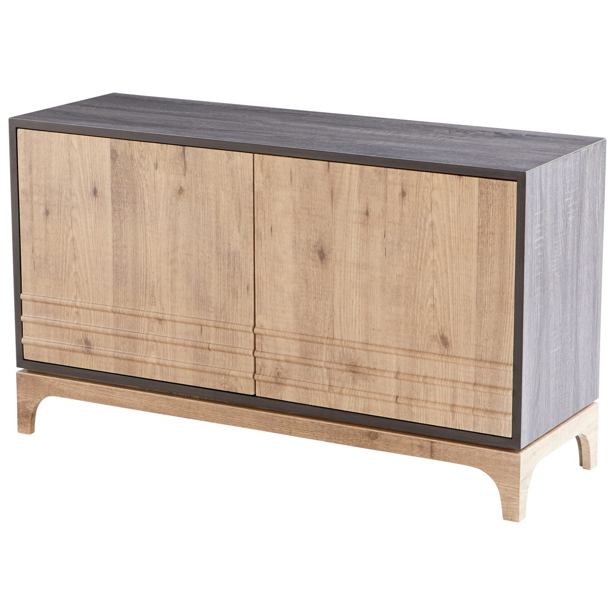 Cyan Design Mabel Cabinet in Grey Oak and Taupe Pine Veneer