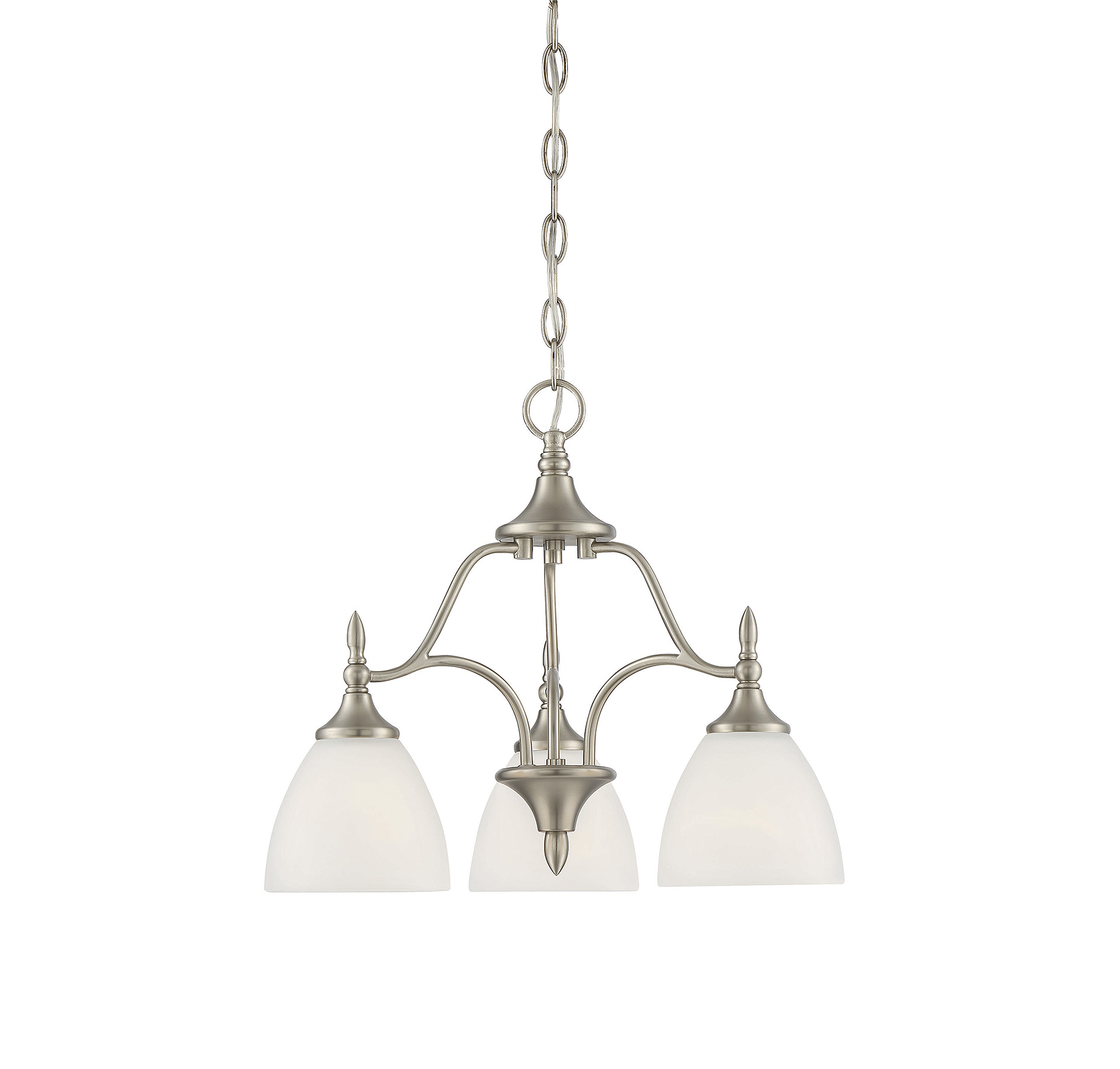 Savoy House Herndon 3-Light Chandelier in Satin Nickel