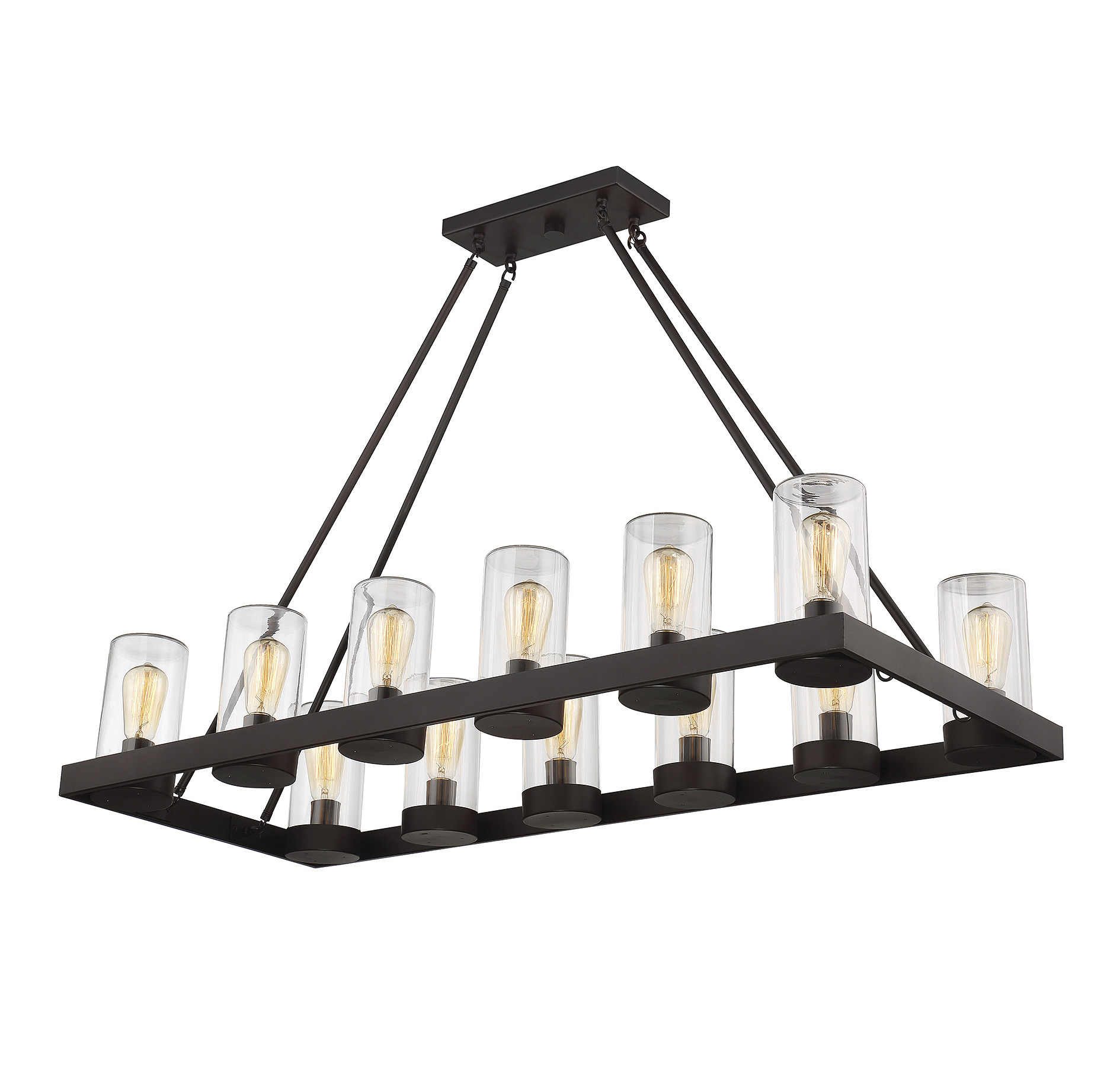 Savoy House Inman 12-Light Outdoor Chandelier in English Bronze