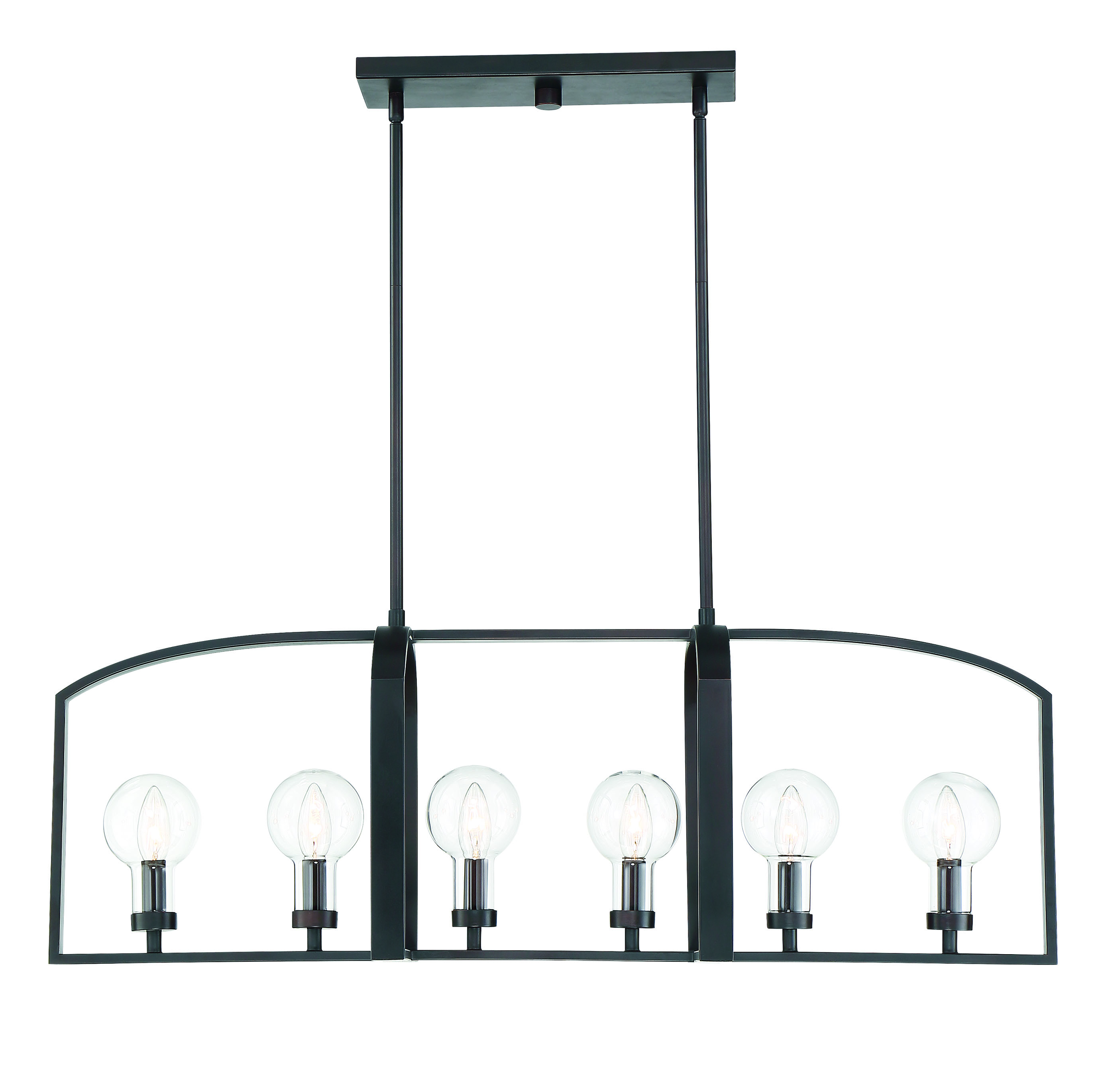 Savoy House Brockton 6-Light Outdoor Linear Chandelier in English Bronze